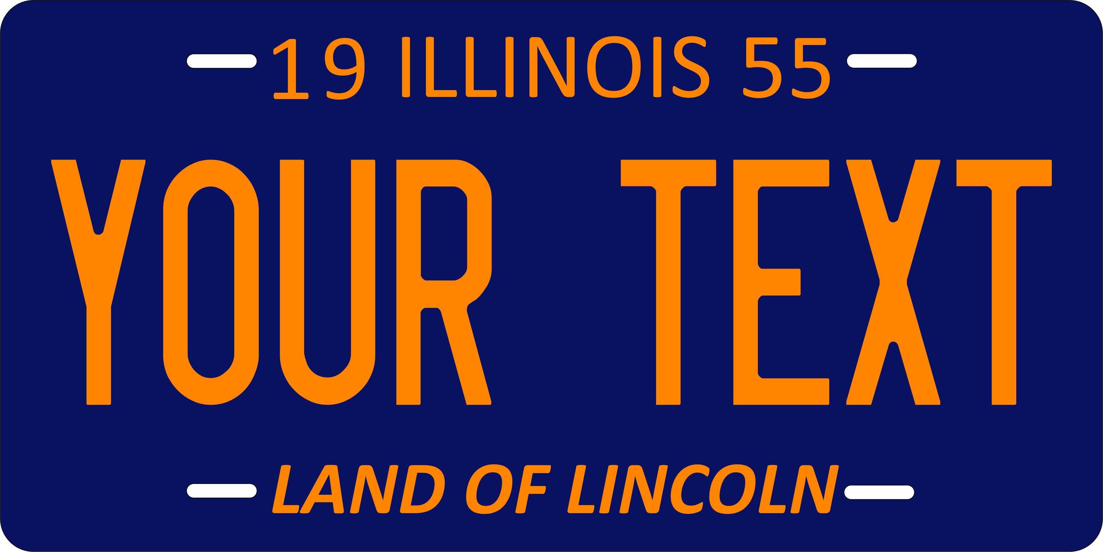 Illinois 1955 License Plate Personalized Novelty Fun Car Bike Motorcycle
