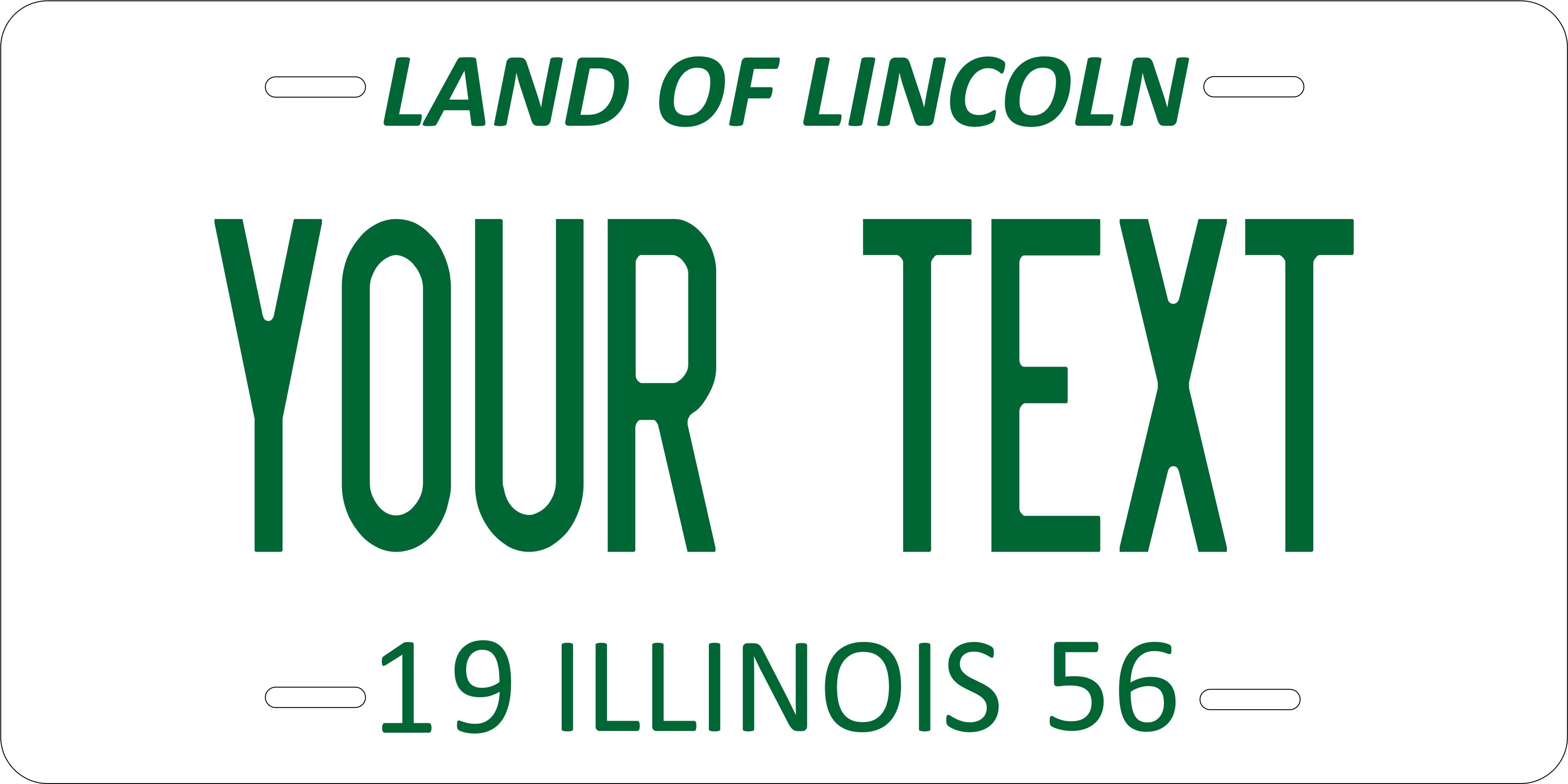 Illinois 1956 License Plate Personalized Novelty Fun Car Bike Motorcycle