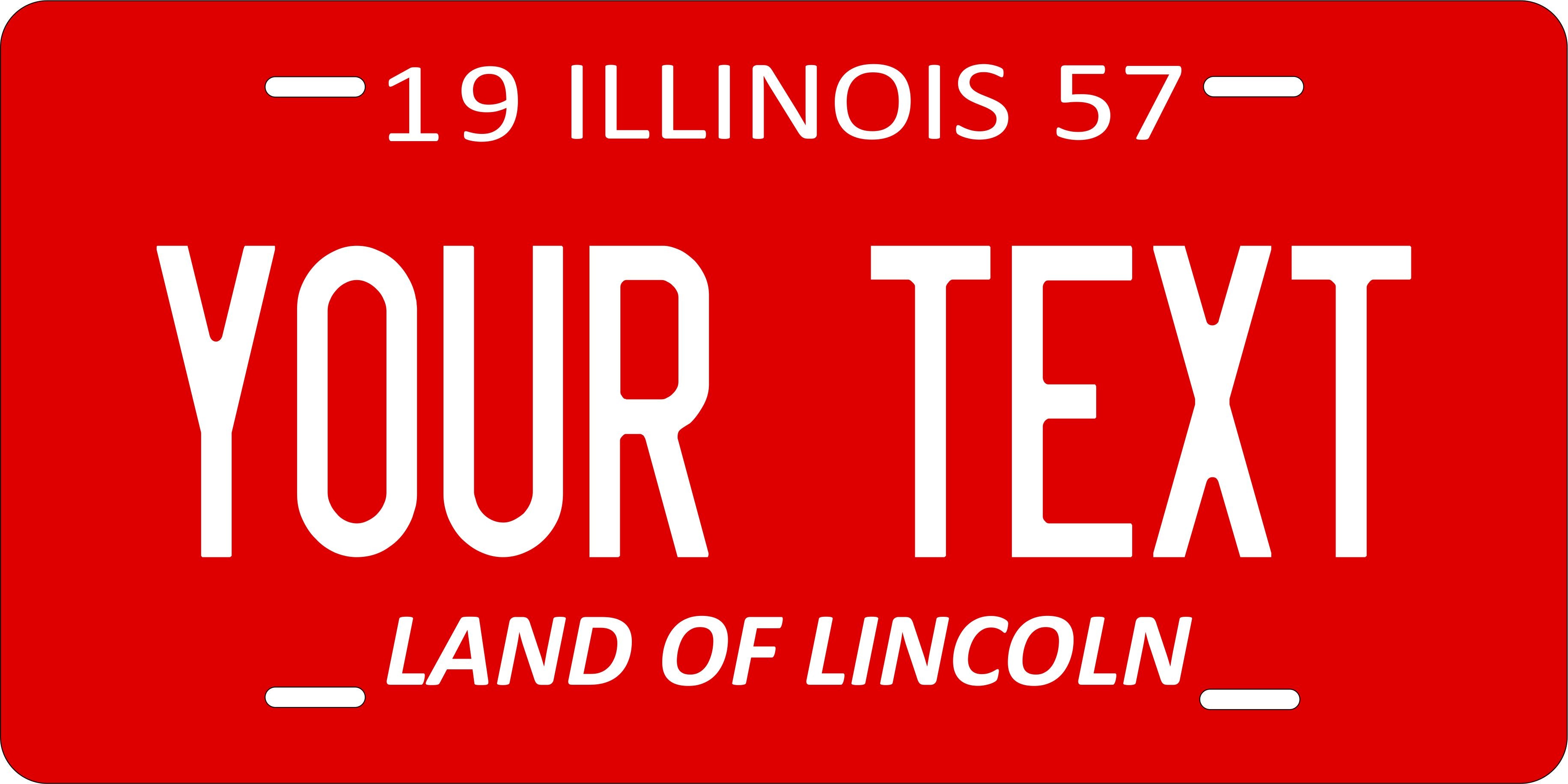 Illinois 1957 License Plate Personalized Novelty Fun Car Bike Motorcycle