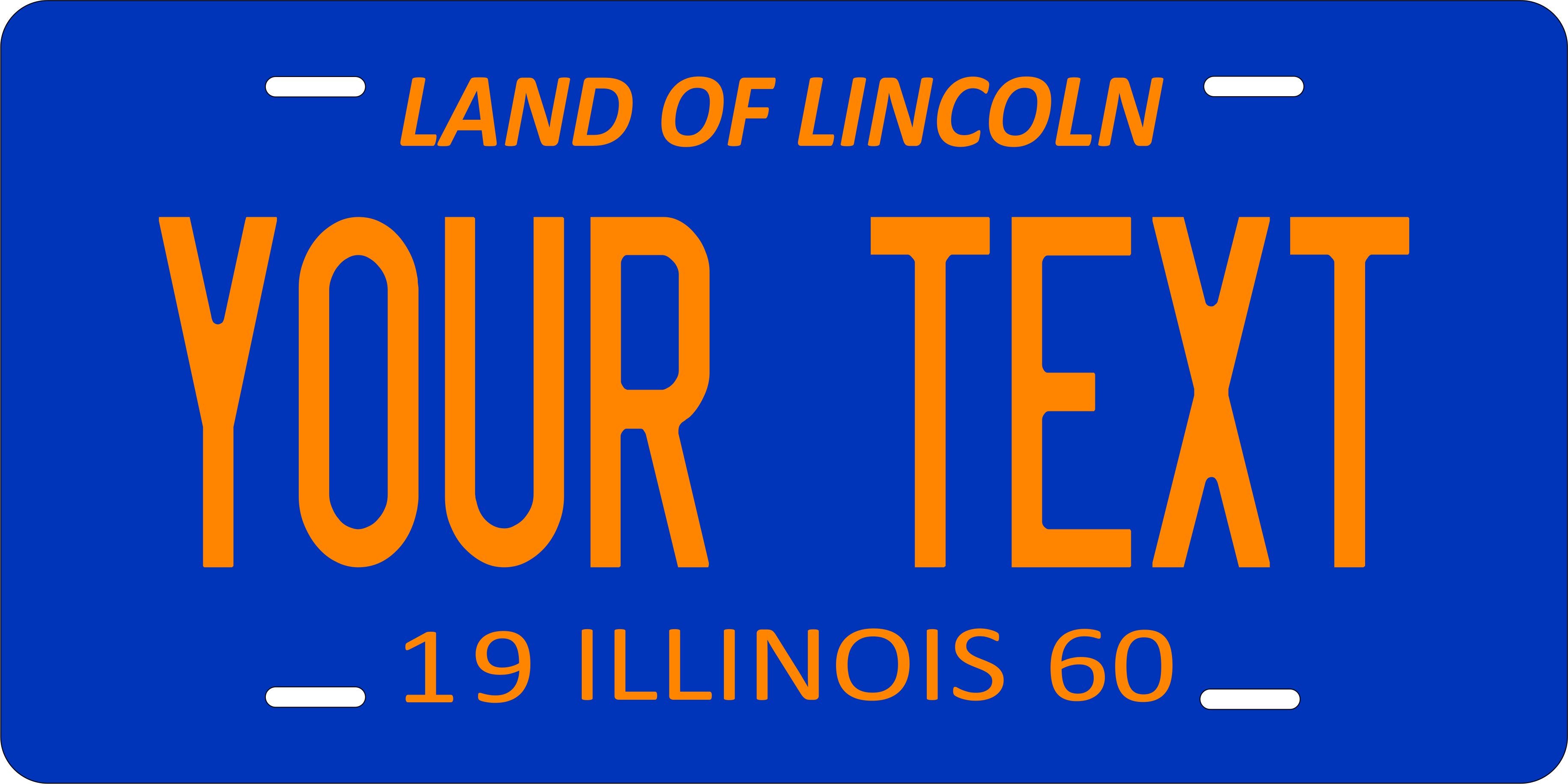 Illinois 1960 License Plate Personalized Novelty Fun Car Bike Motorcycle