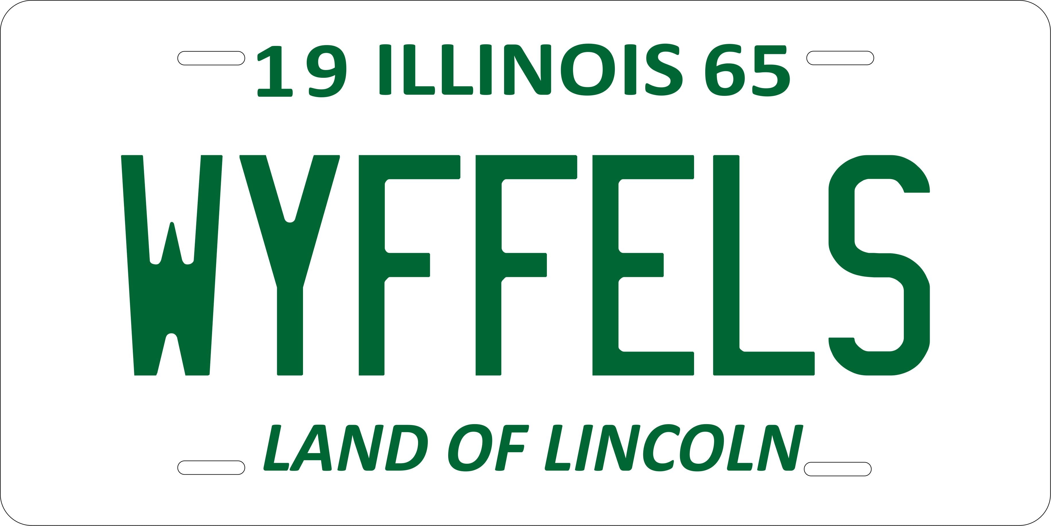 Illinois 1965 License Plate Personalized Novelty Fun Car Bike Motorcycle