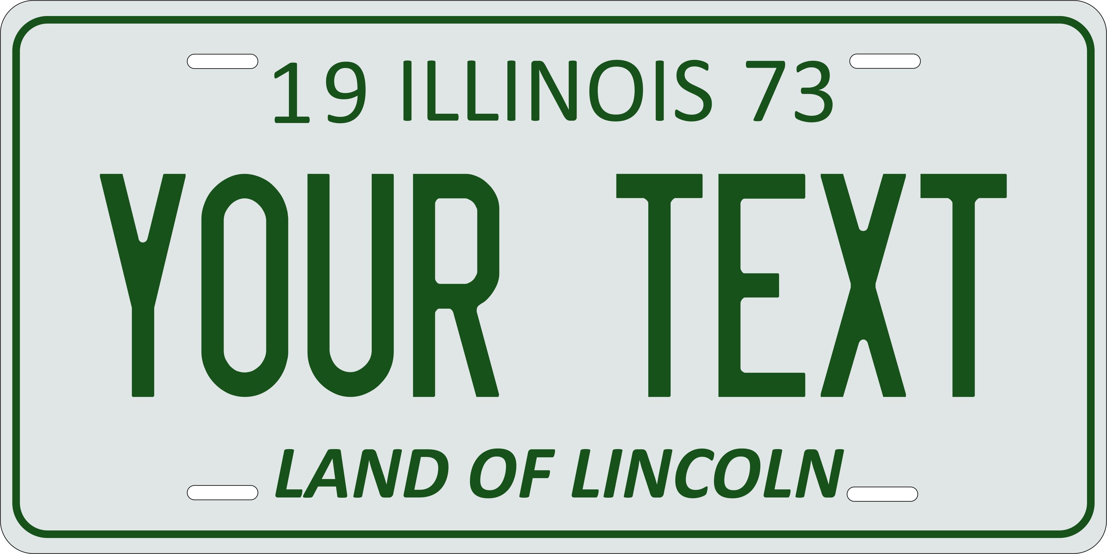 Illinois 1973 License Plate Personalized Novelty Fun Car Bike Motorcycle
