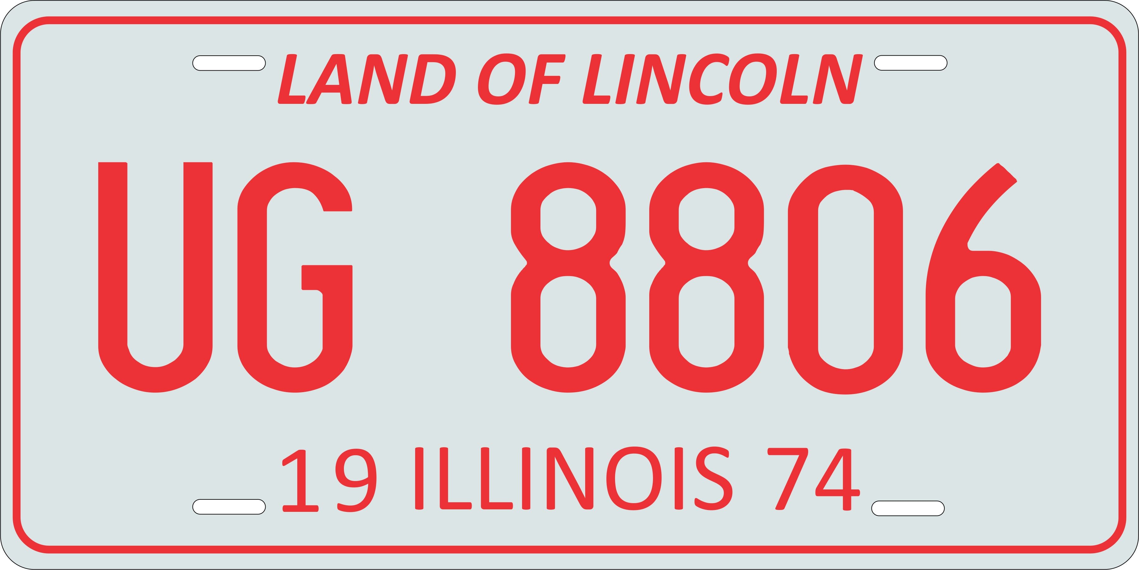 Illinois 1974 License Plate Personalized Novelty Fun Car Bike Motorcycle