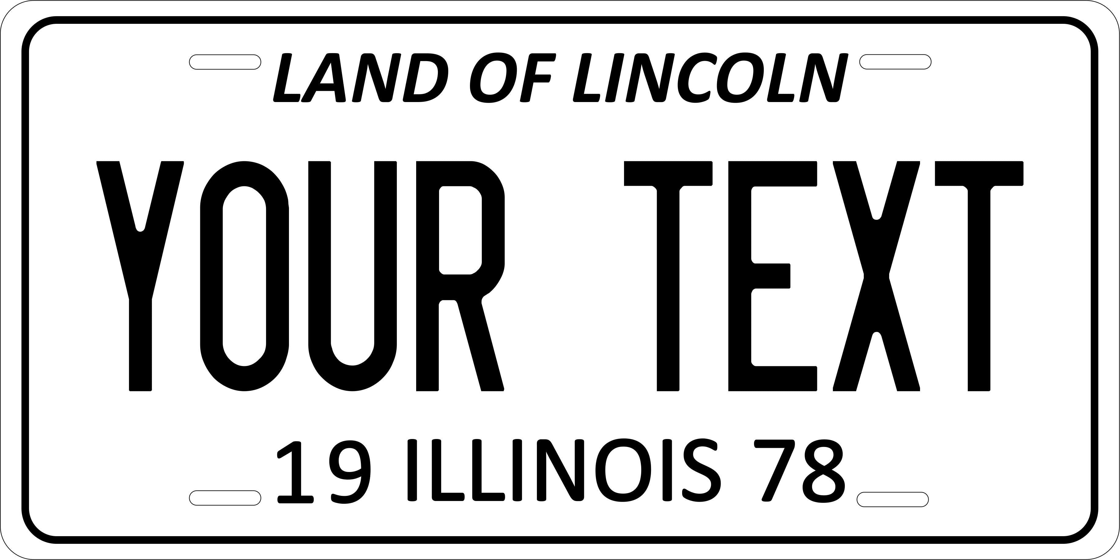 Illinois 1978  License Plate Personalized Novelty Fun Car Bike Motorcycle