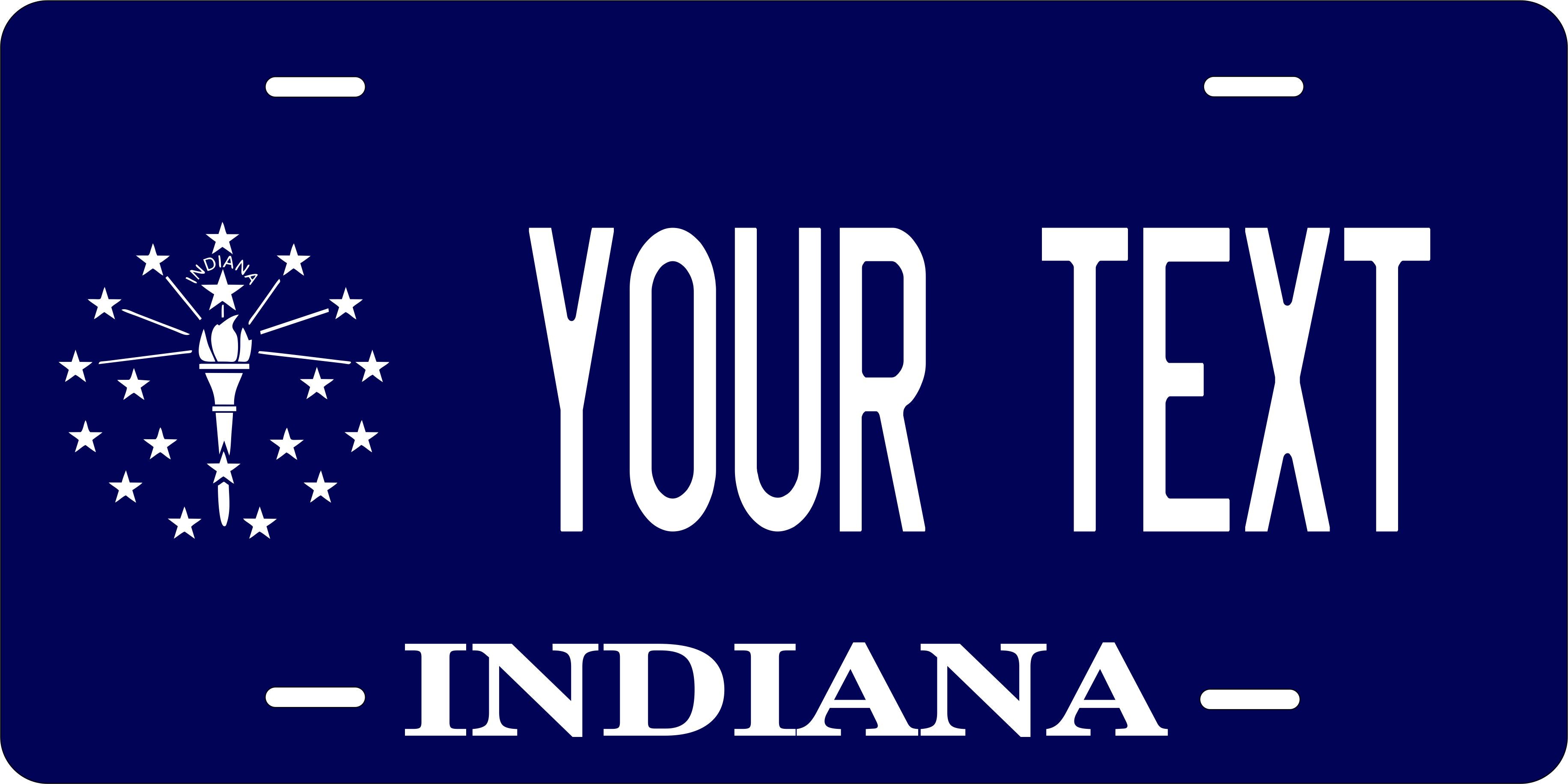 Indiana 2008 License Plate Personalized Novelty Fun Car Bike Motorcycle