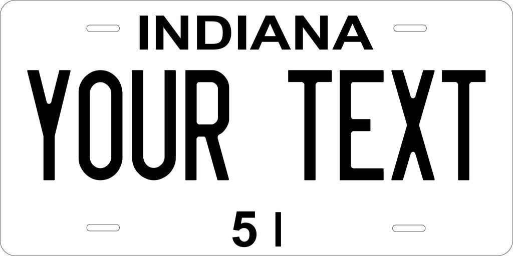 Indiana 1951 License Plate Personalized Novelty Fun Car Bike Motorcycle