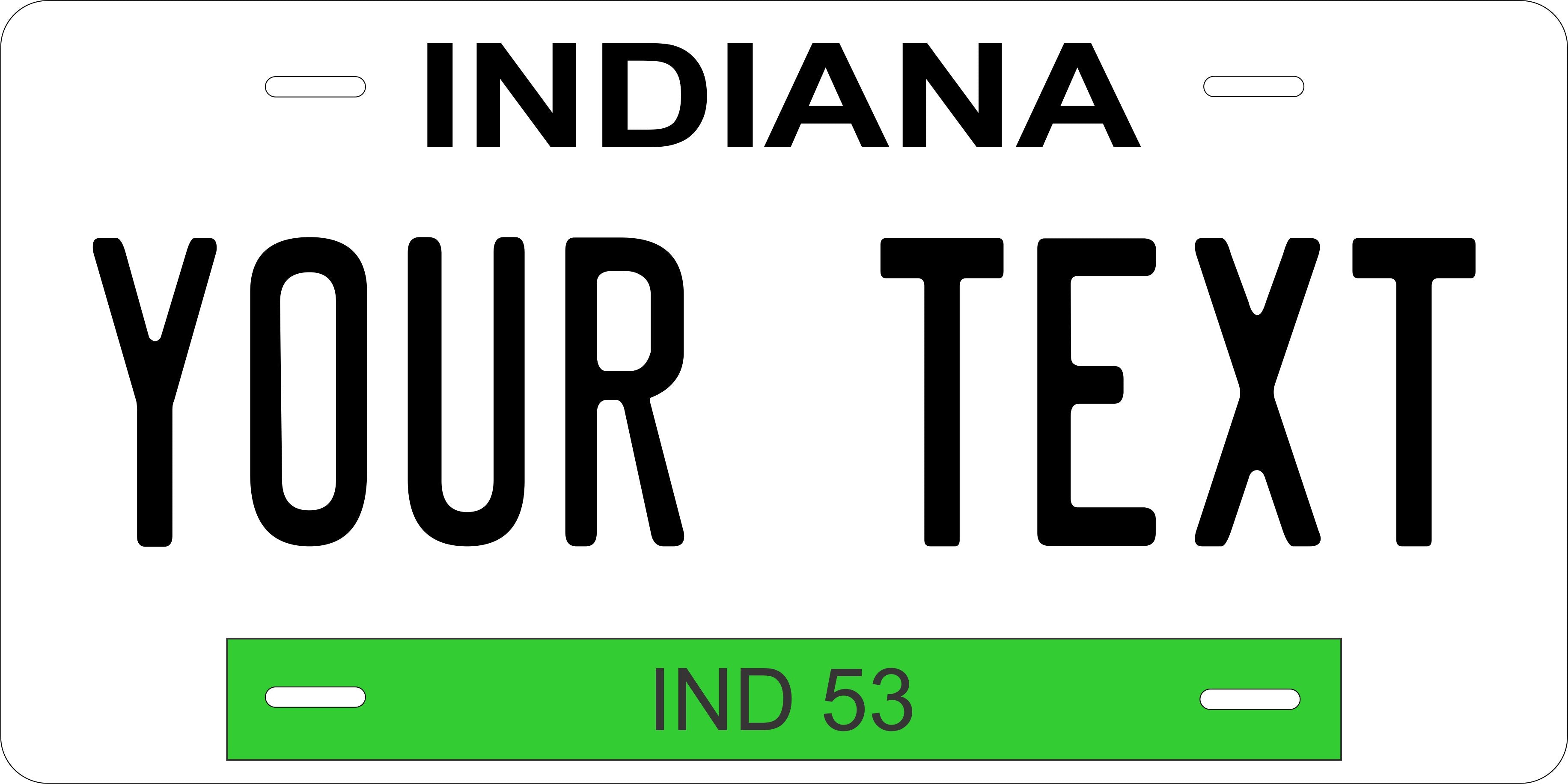 Indiana 1953 License Plate Personalized Novelty Fun Car Bike Motorcycle