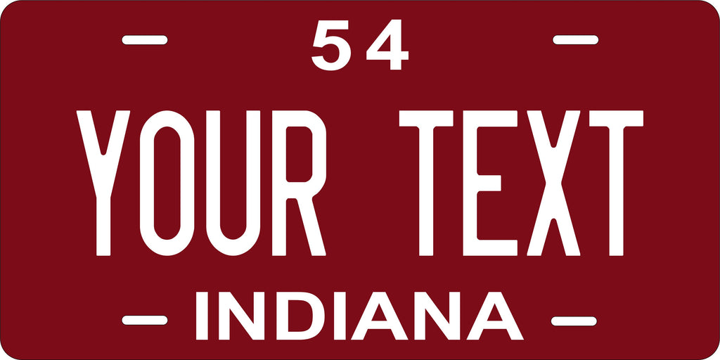 Indiana 1954 License Plate Personalized Novelty Fun Car Bike Motorcycle