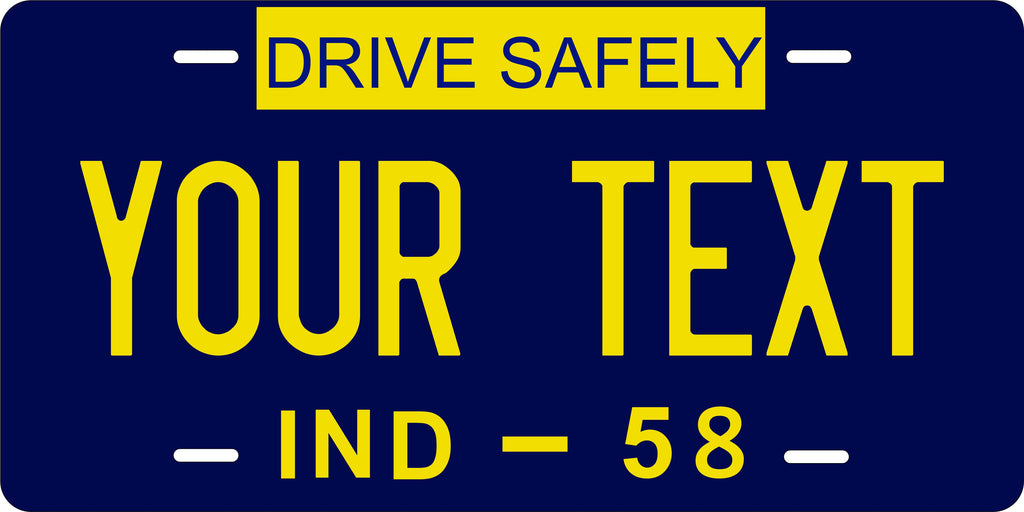 Indiana 1958 License Plate Personalized Novelty Fun Car Bike Motorcycle