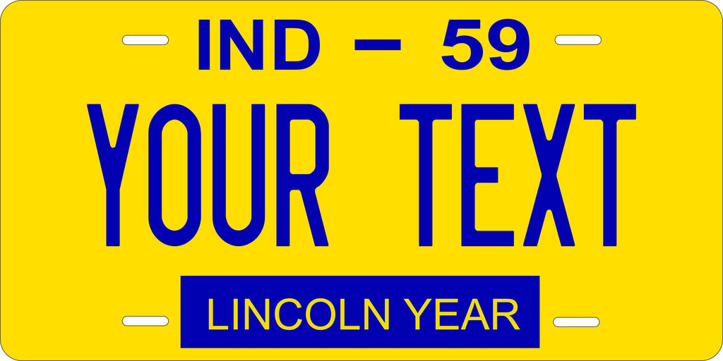 Indiana 1959 License Plate Personalized Novelty Fun Car Bike Motorcycle