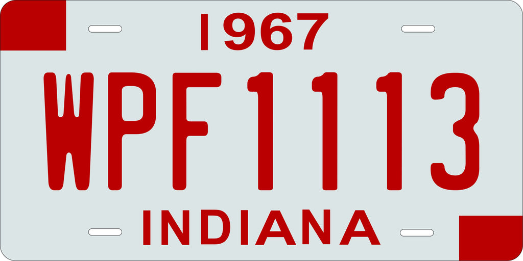 Indiana 1967 License Plate Personalized Novelty Fun Car Bike Motorcycle