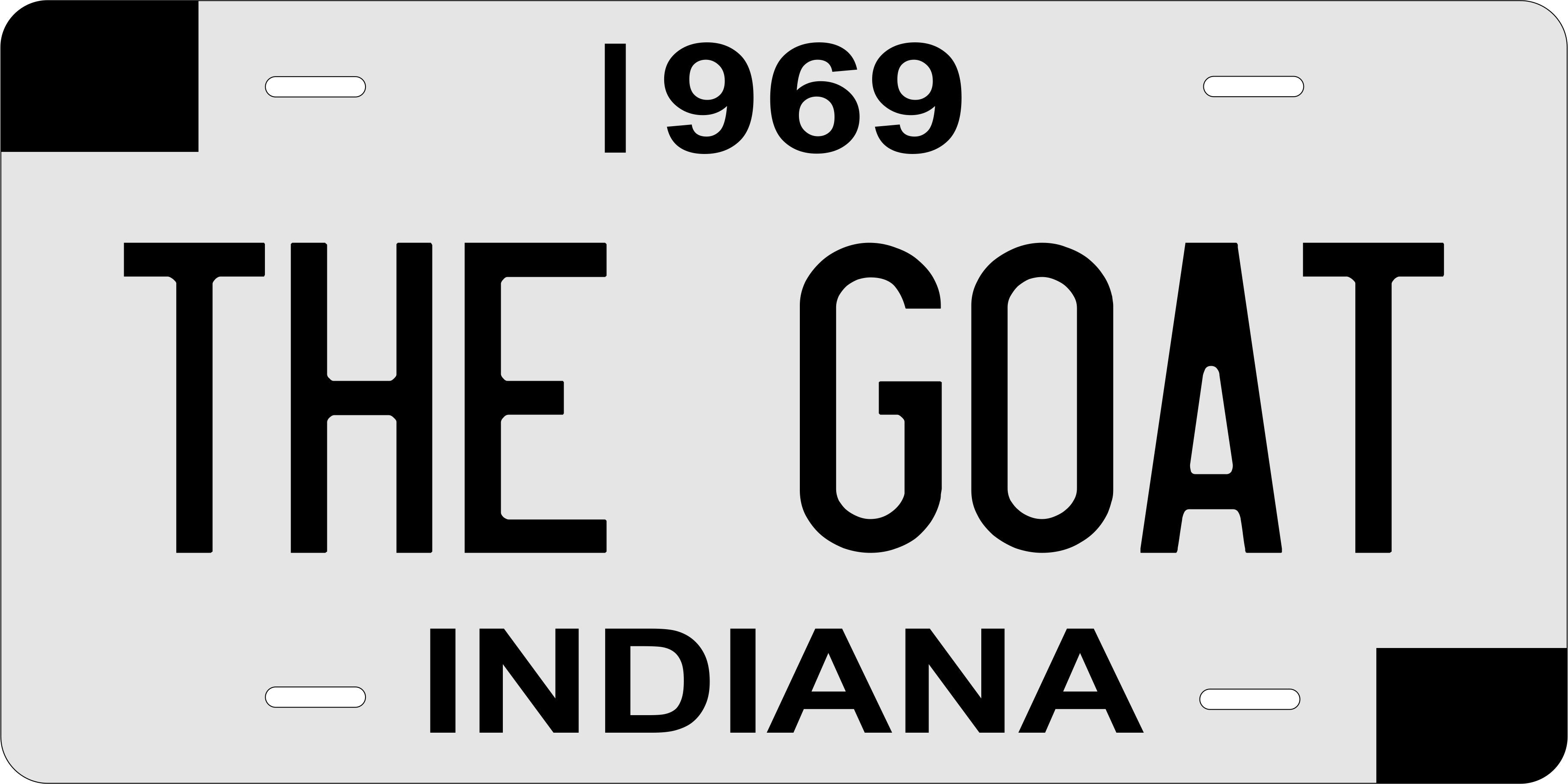 Indiana 1969 License Plate Personalized Novelty Fun Car Bike Motorcycle
