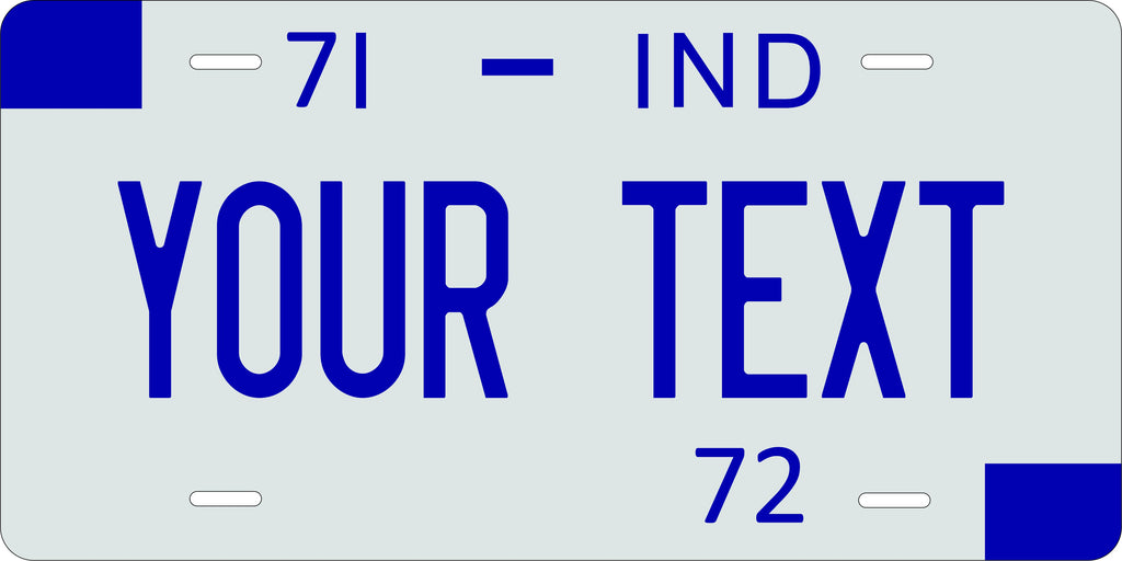 Indiana 1971 License Plate Personalized Novelty Fun Car Bike Motorcycle