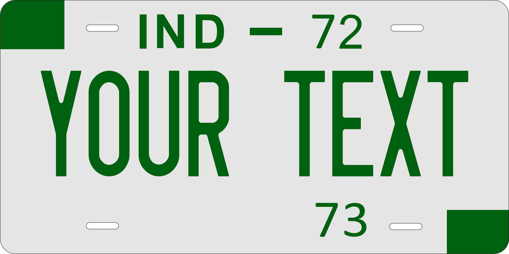 Indiana 1972 License Plate Personalized Novelty Fun Car Bike Motorcycle
