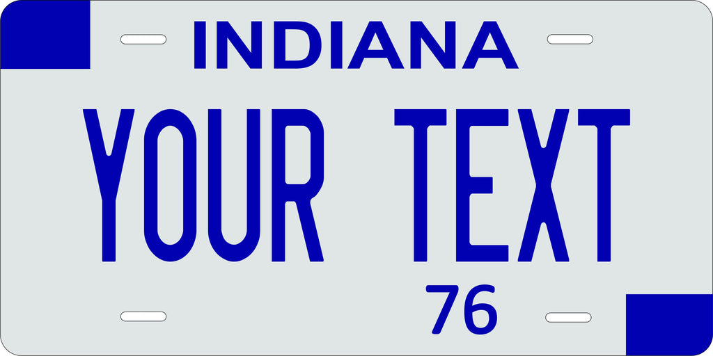 Indiana 1976 License Plate Personalized Novelty Fun Car Bike Motorcycle