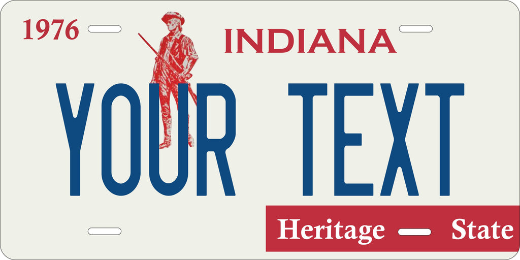 Indiana 1976 Heritage License Plate Personalized Novelty Fun Car Bike Motorcycle