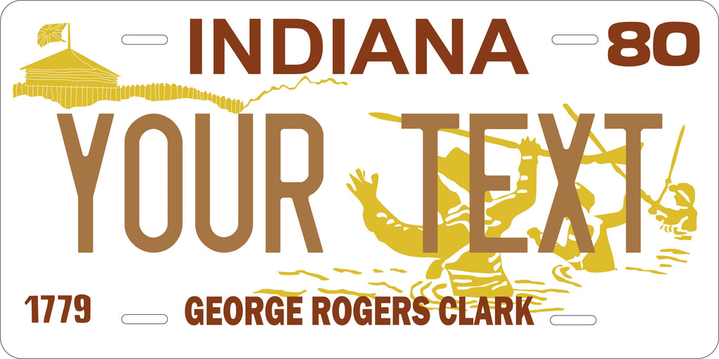 Indiana 1980 License Plate Personalized Novelty Fun Car Bike Motorcycle