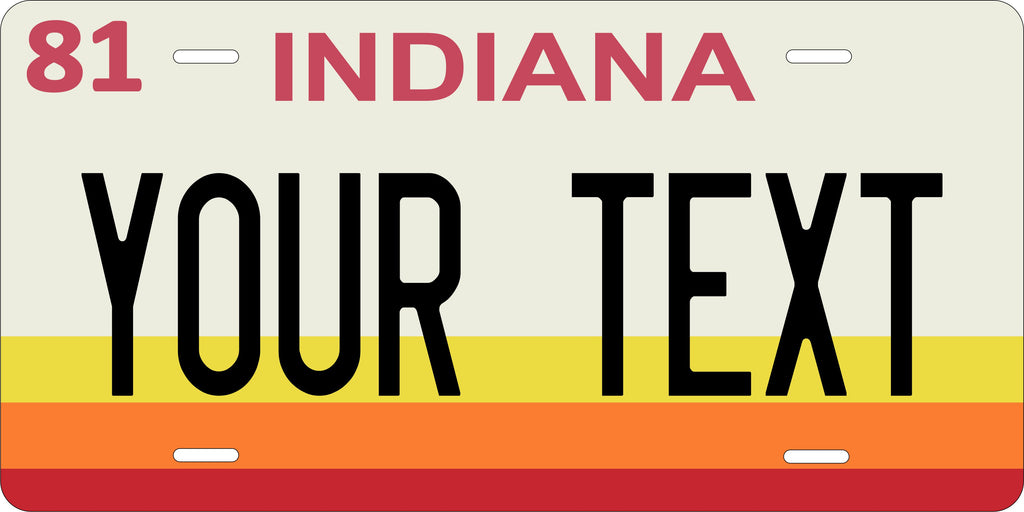 Indiana 1981 License Plate Personalized Novelty Fun Car Bike Motorcycle