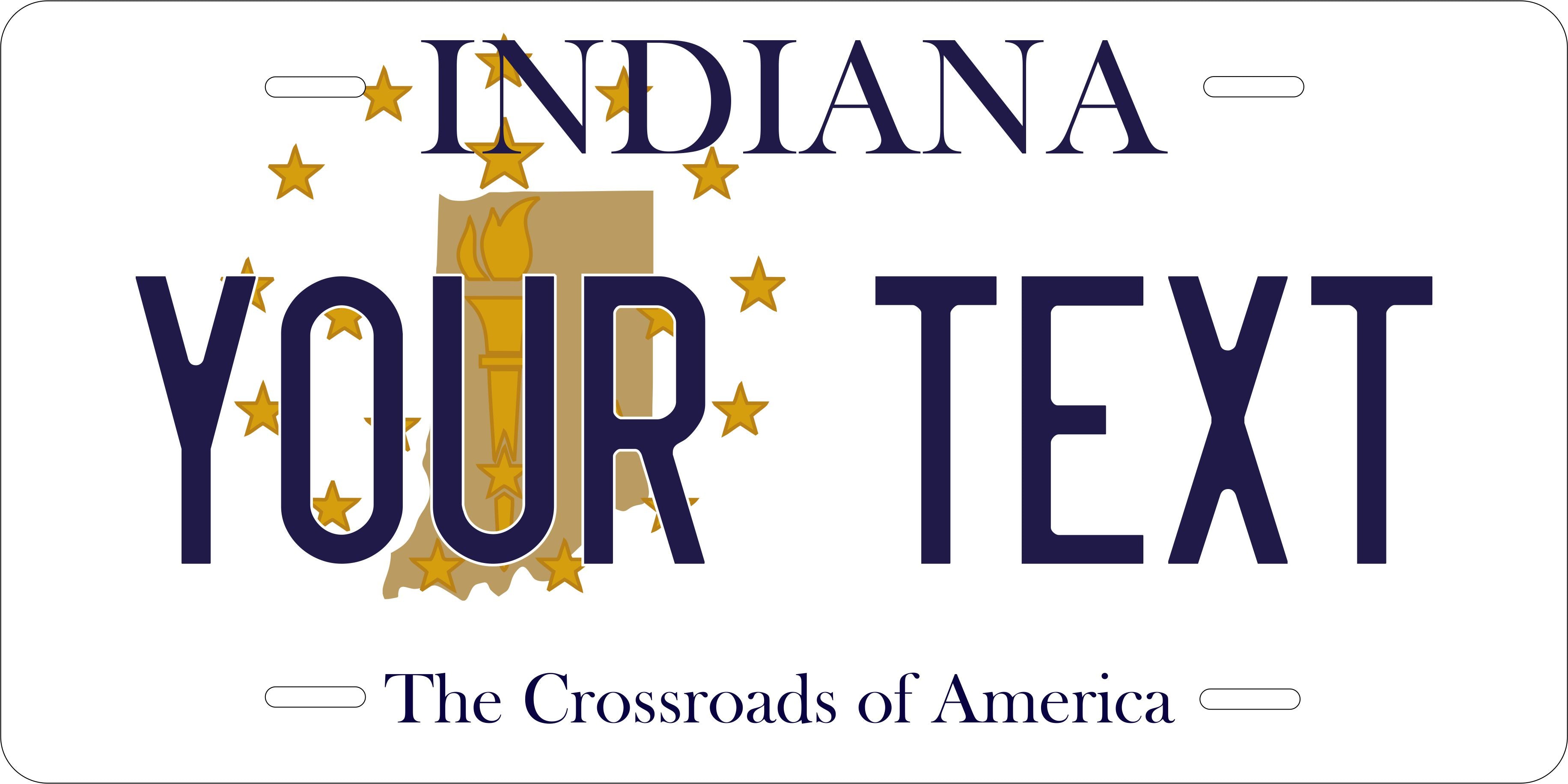 Indiana 1998 Crossroad License Plate Personalized Novelty Fun Car Bike Motorcycle