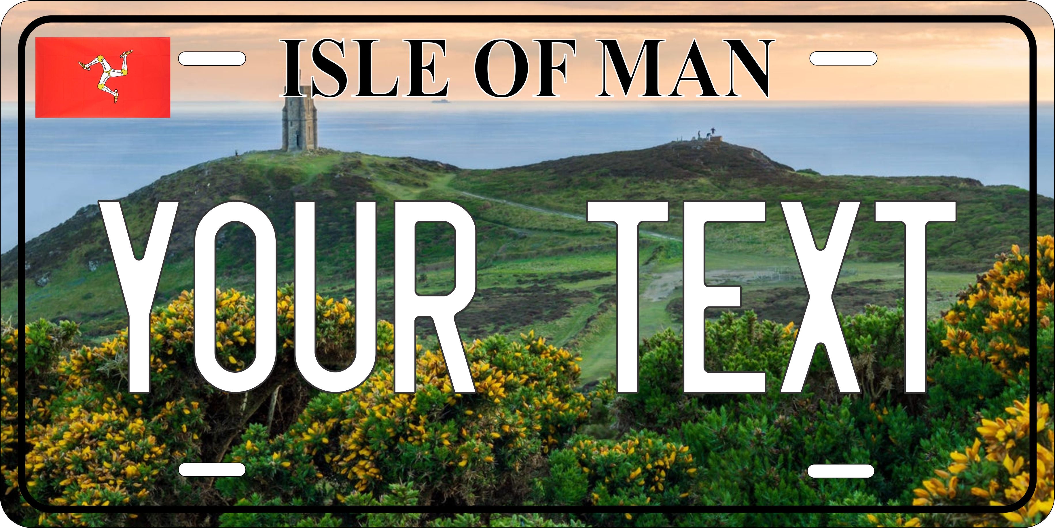 Isle of Man City License Plate personalized Novelty Fun Car Bike Motorcycle