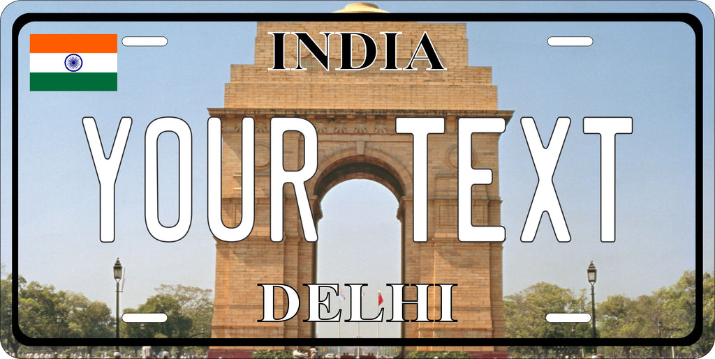 Delhi India City Asia License Plate personalized Novelty Fun Car Bike Motorcycle