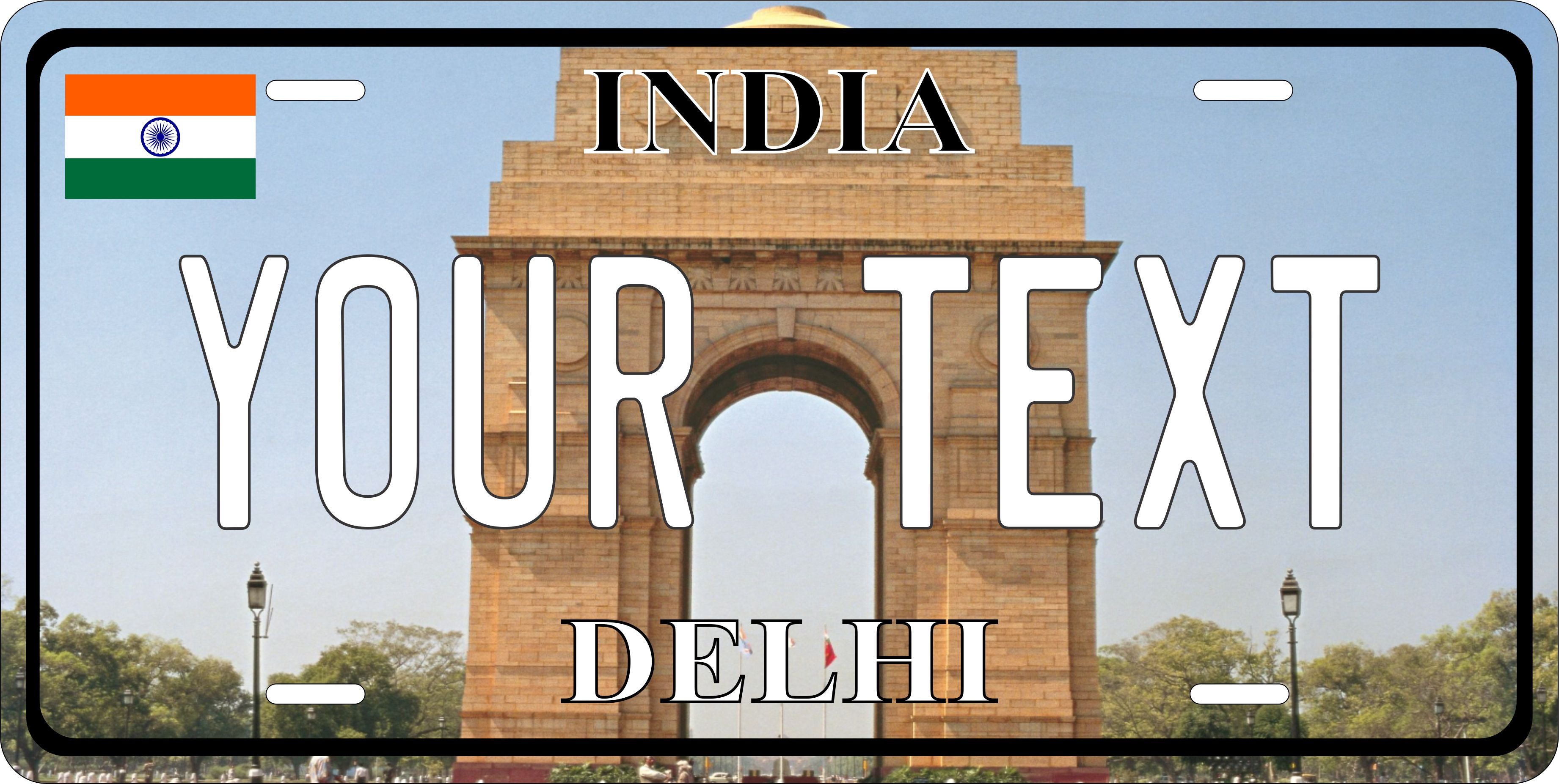 Delhi India City Asia License Plate personalized Novelty Fun Car Bike Motorcycle