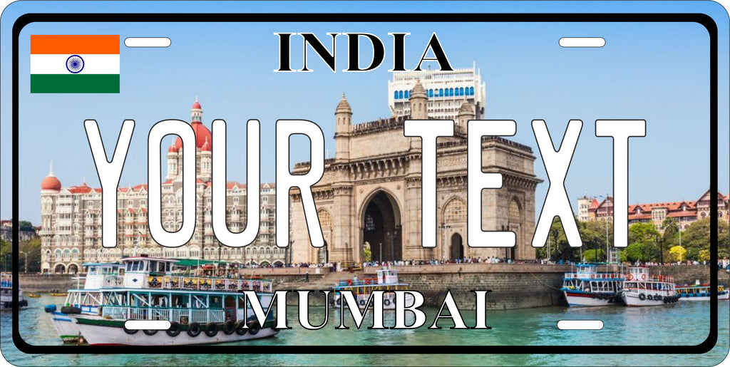 Mumbai  India City Asia License Plate personalized Novelty Fun Car Bike Motorcycle