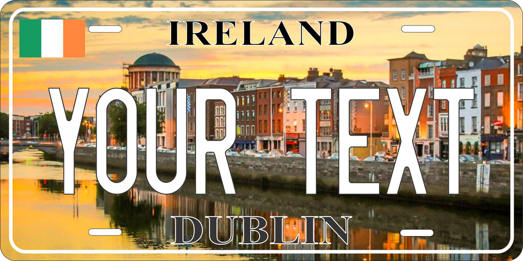 Dublin Ireland City License Plate personalized Novelty Fun Car Bike Motorcycle