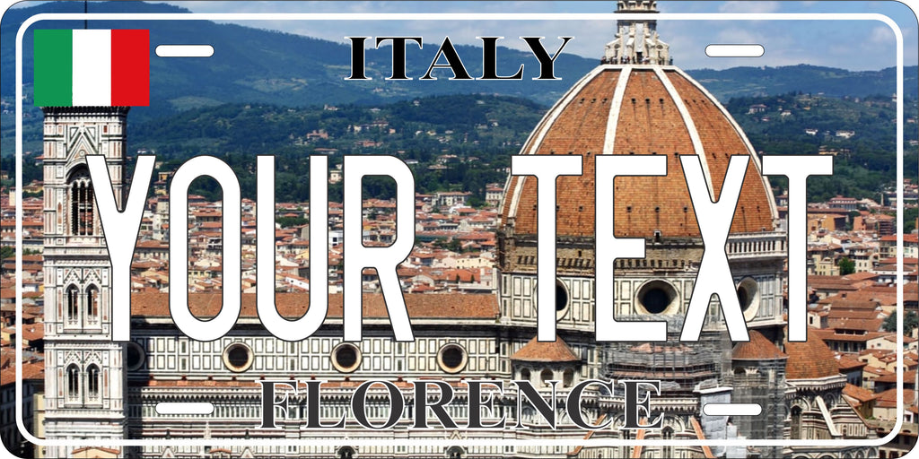 Florence Italy City License Plate personalized Novelty Fun Car Bike Motorcycle