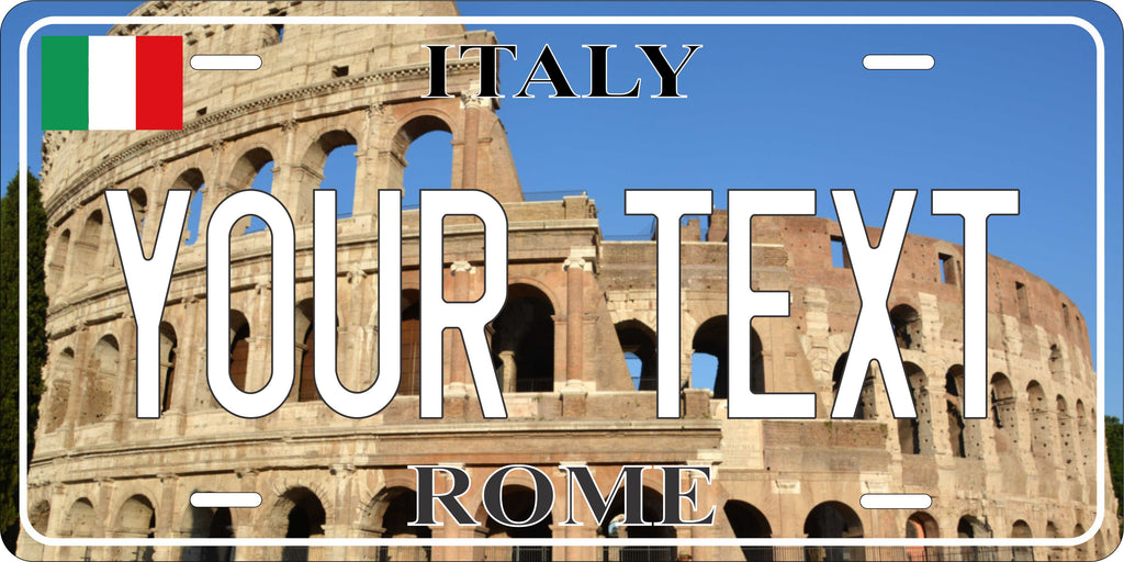 Rome Italy City License Plate personalized Novelty Fun Car Bike Motorcycle
