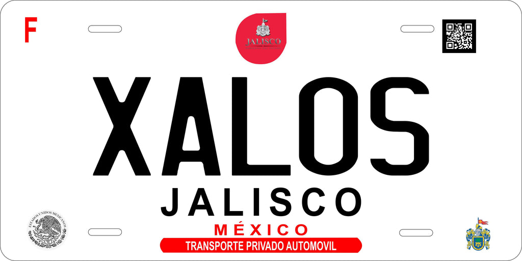 Jalisco 2017 Mexico CA License Plate Personalized Novelty Fun Car Bike Motorcycle