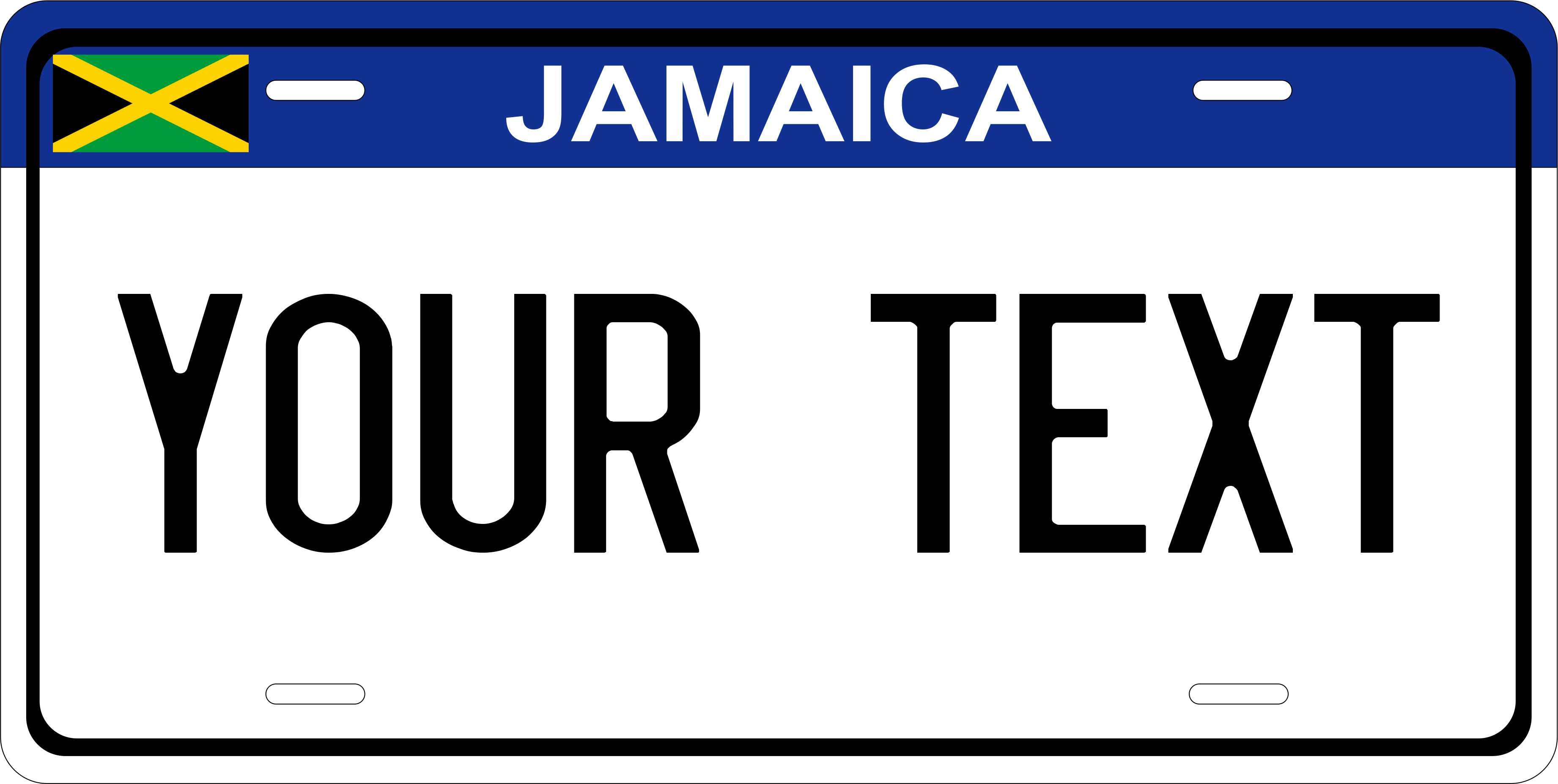Jamaica Blue CARI License Plate Custom Novelty Car Bike Motorcycle