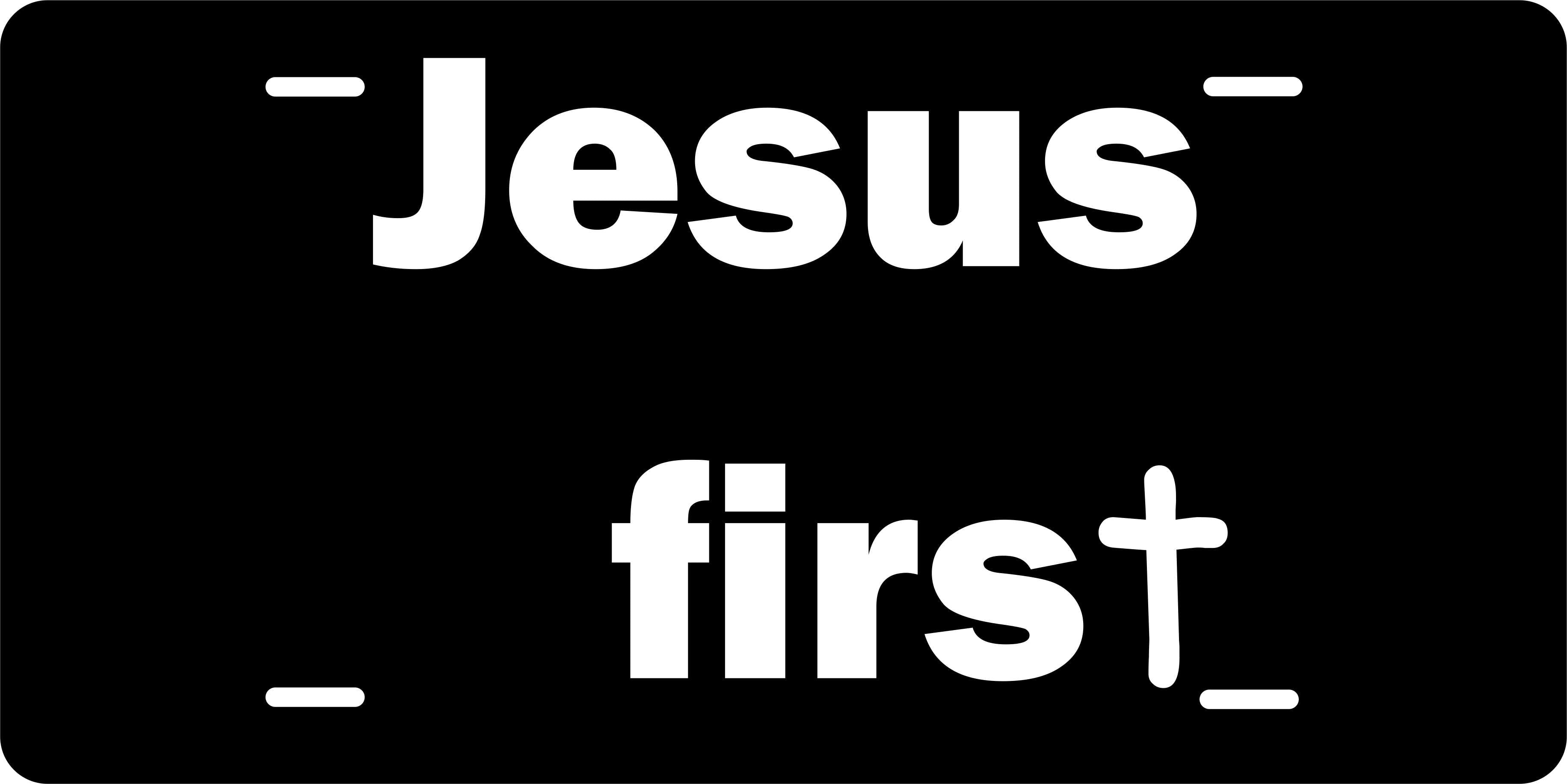 Jesus First Christian License Plate personalized Novelty Fun Car Bike Motorcycle