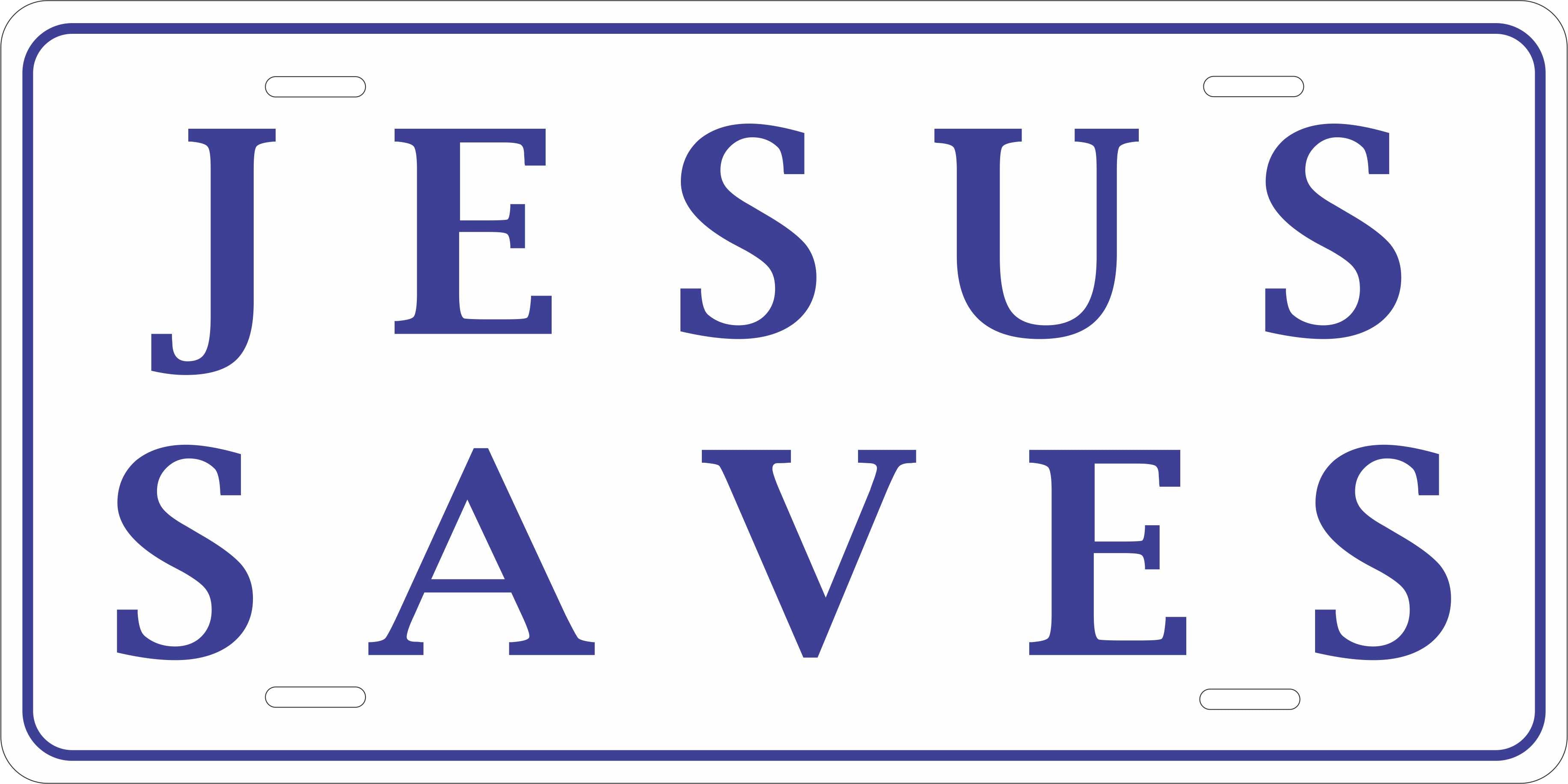 Jesus saves Christian License Plate personalized Novelty Fun Car Bike Motorcycle