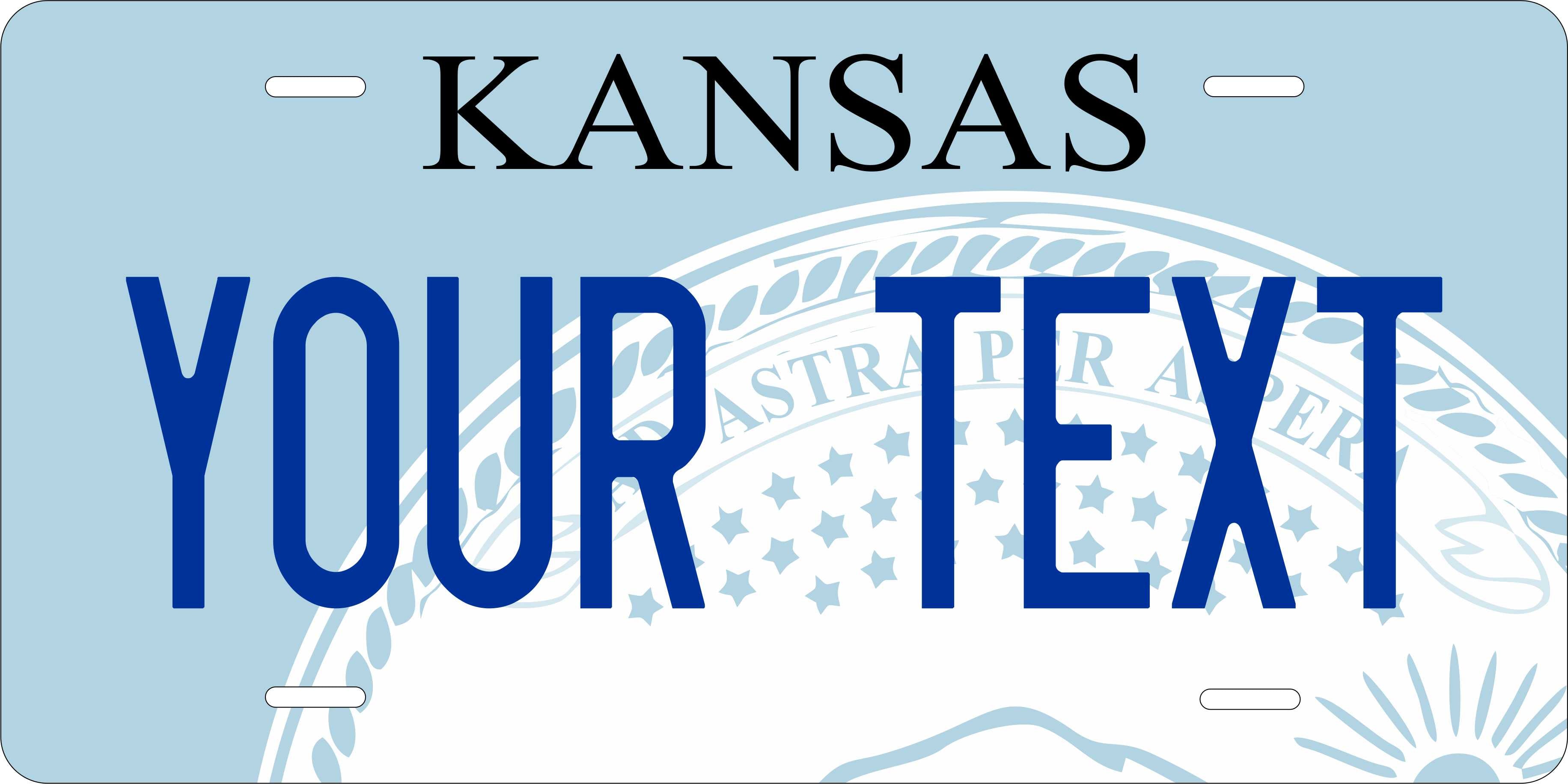 Kansas State 2007 License Plate Personalized Novelty Fun Car Bike Motorcycle