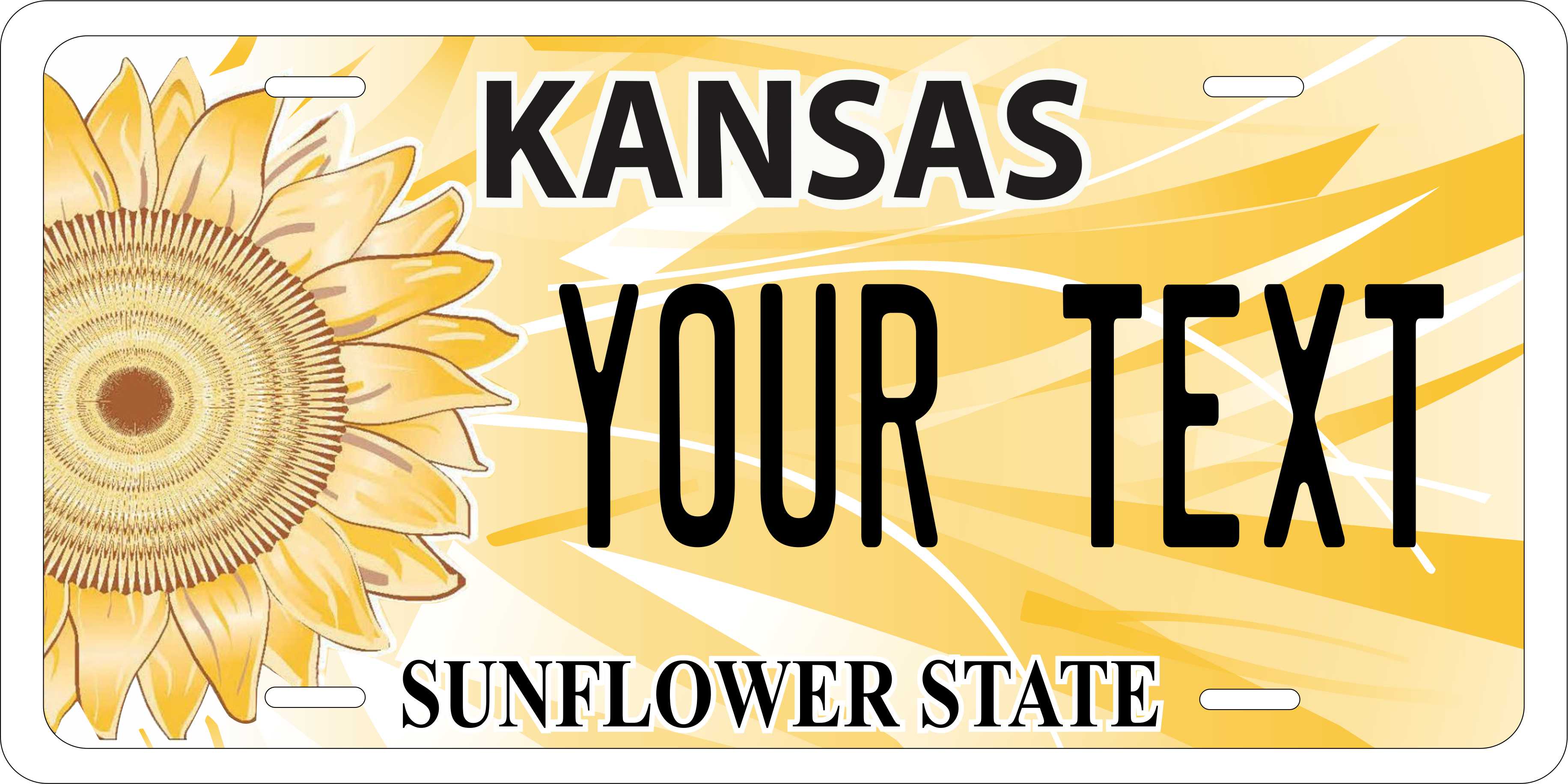 Kansas State 2016 License Plate Personalized Novelty Fun Car Bike Motorcycle