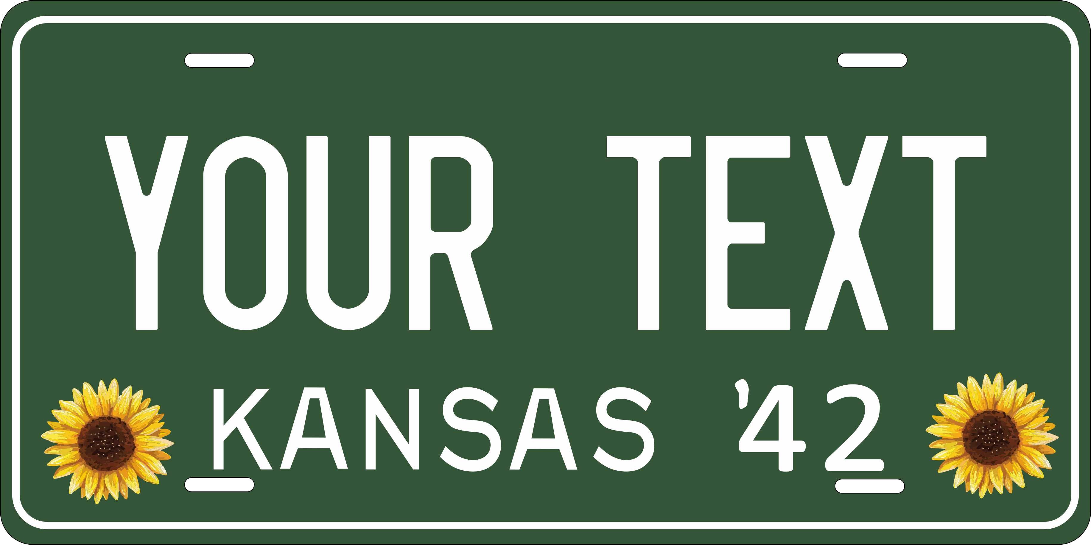 Kansas State 1942 License Plate Personalized Novelty Fun Car Bike Motorcycle