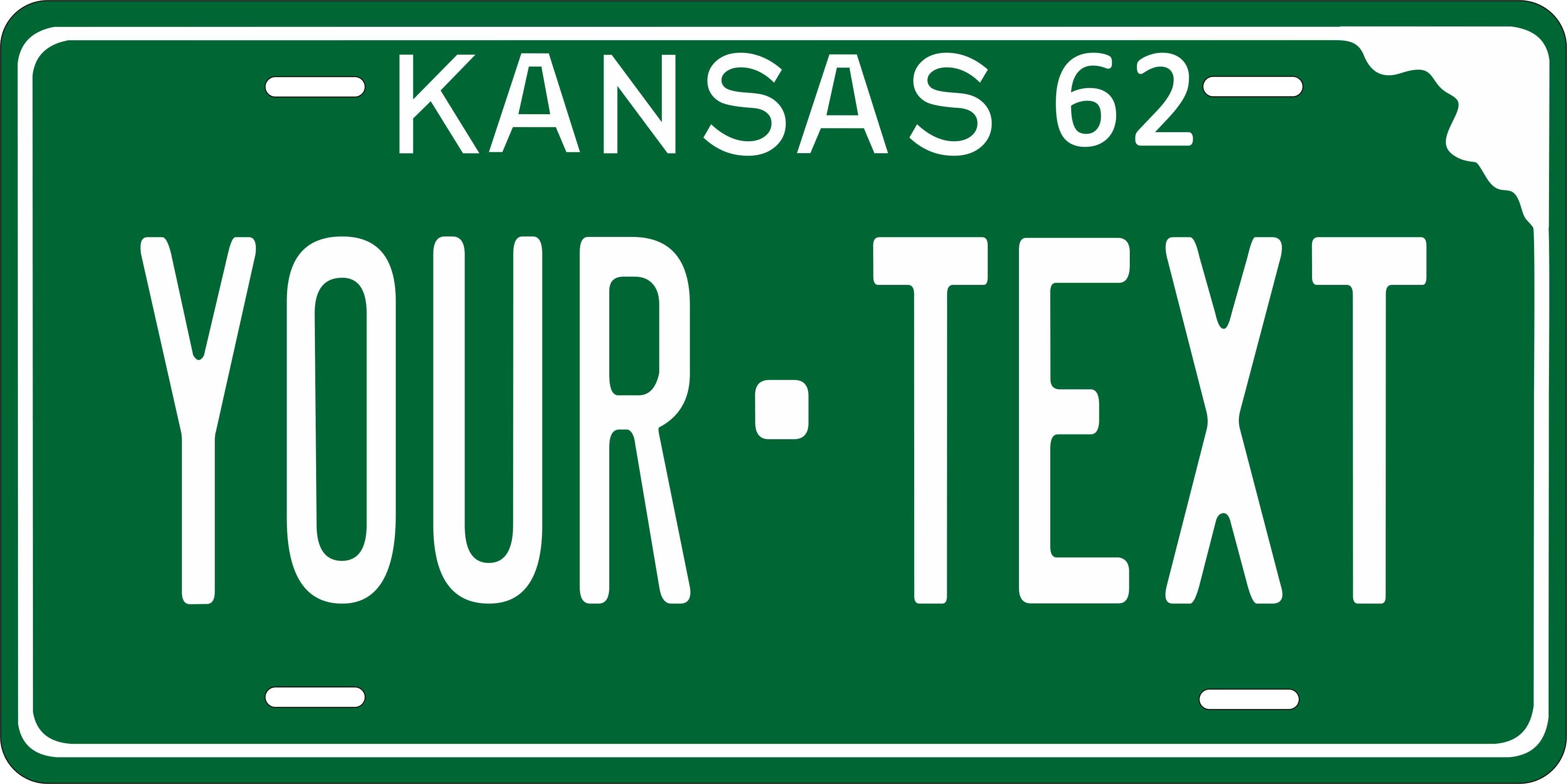 Kansas State 1962 License Plate Personalized Novelty Fun Car Bike Motorcycle