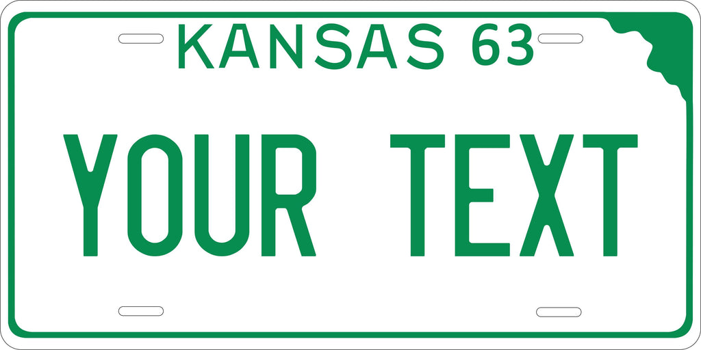Kansas State 1963 License Plate Personalized Novelty Fun Car Bike Motorcycle
