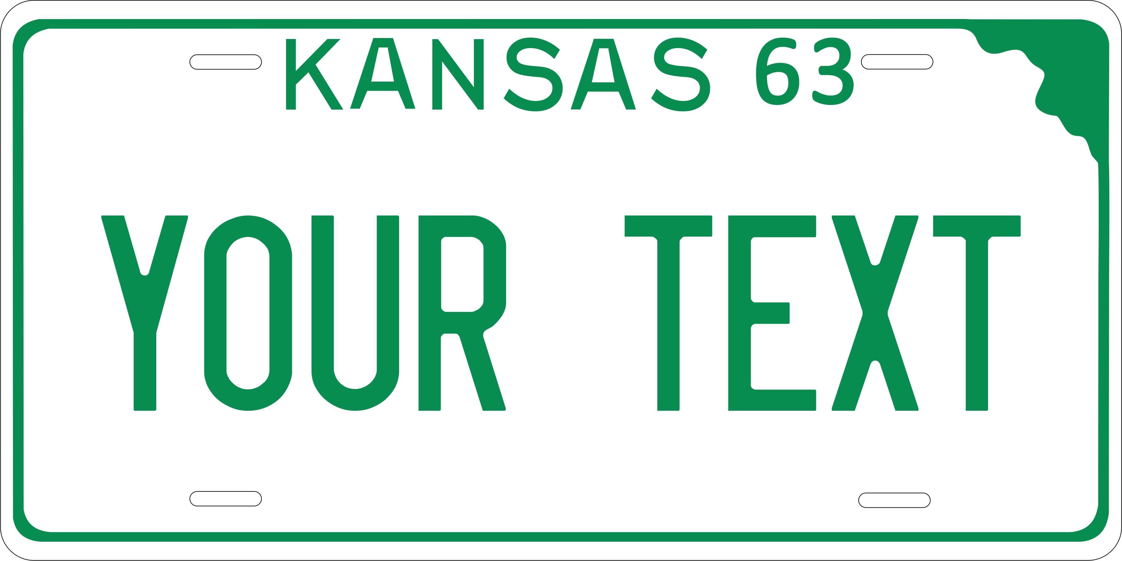 Kansas State 1963 License Plate Personalized Novelty Fun Car Bike Motorcycle