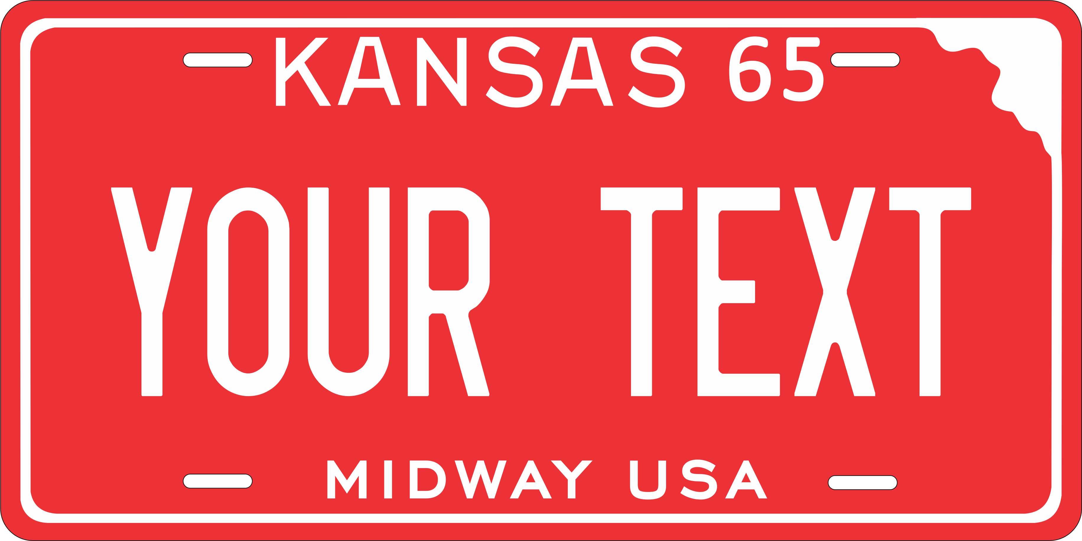 Kansas State 1965 License Plate Personalized Novelty Fun Car Bike Motorcycle
