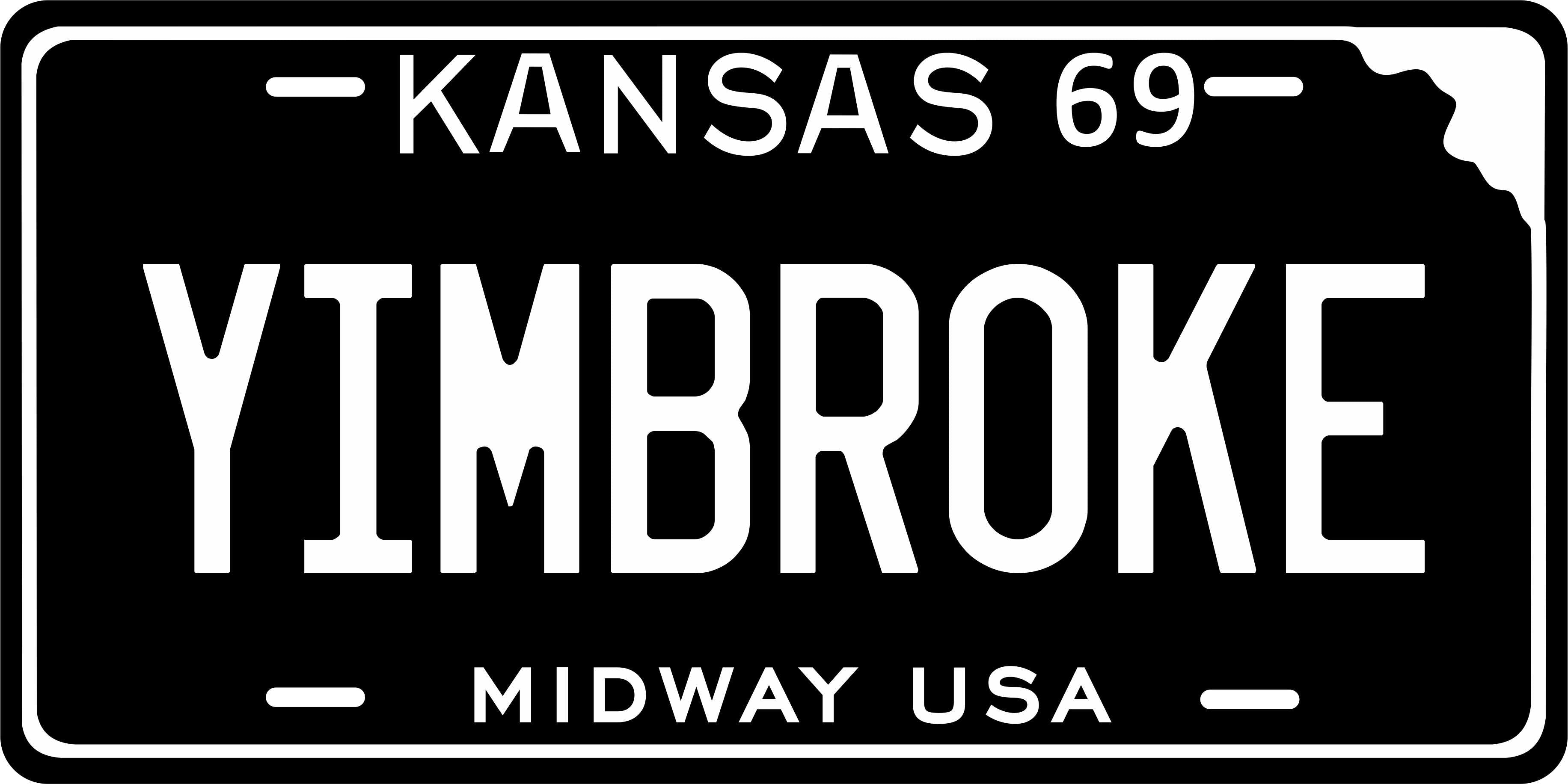 Kansas State 1969 License Plate Personalized Novelty Fun Car Bike Motorcycle