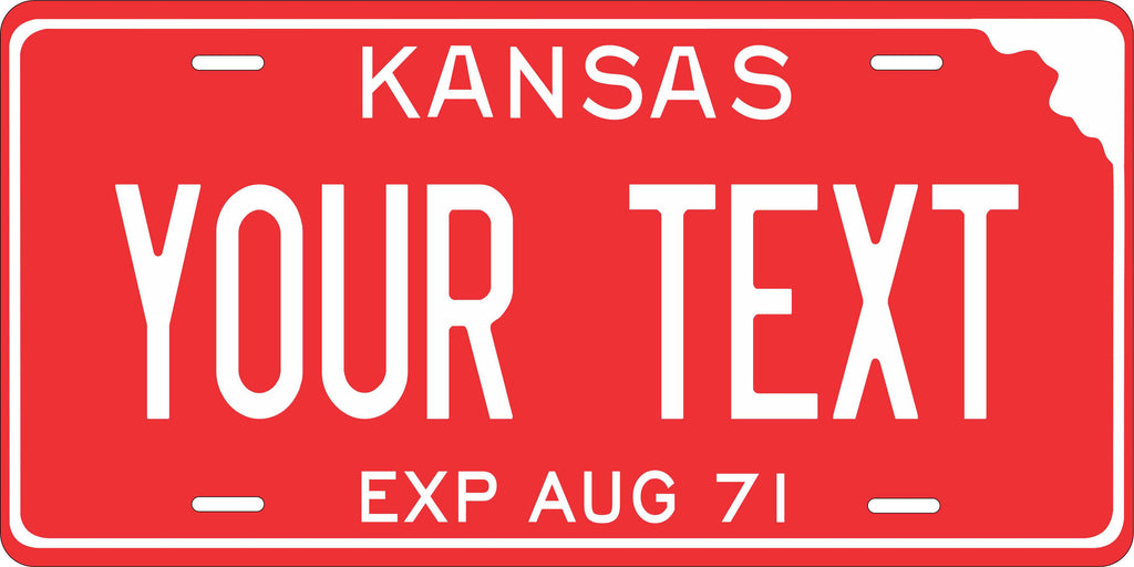 Kansas State 1971 License Plate Personalized Novelty Fun Car Bike Motorcycle