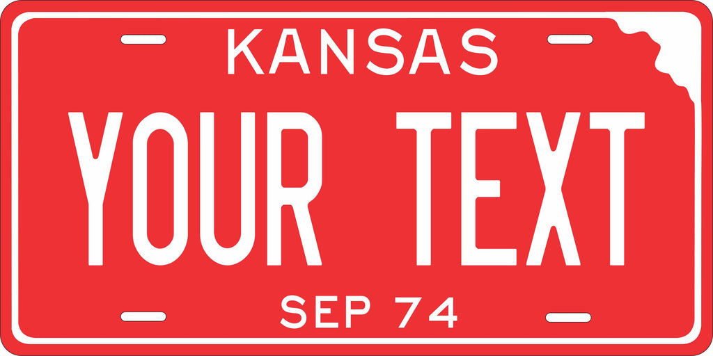 Kansas State 1974 License Plate Personalized Novelty Fun Car Bike Motorcycle