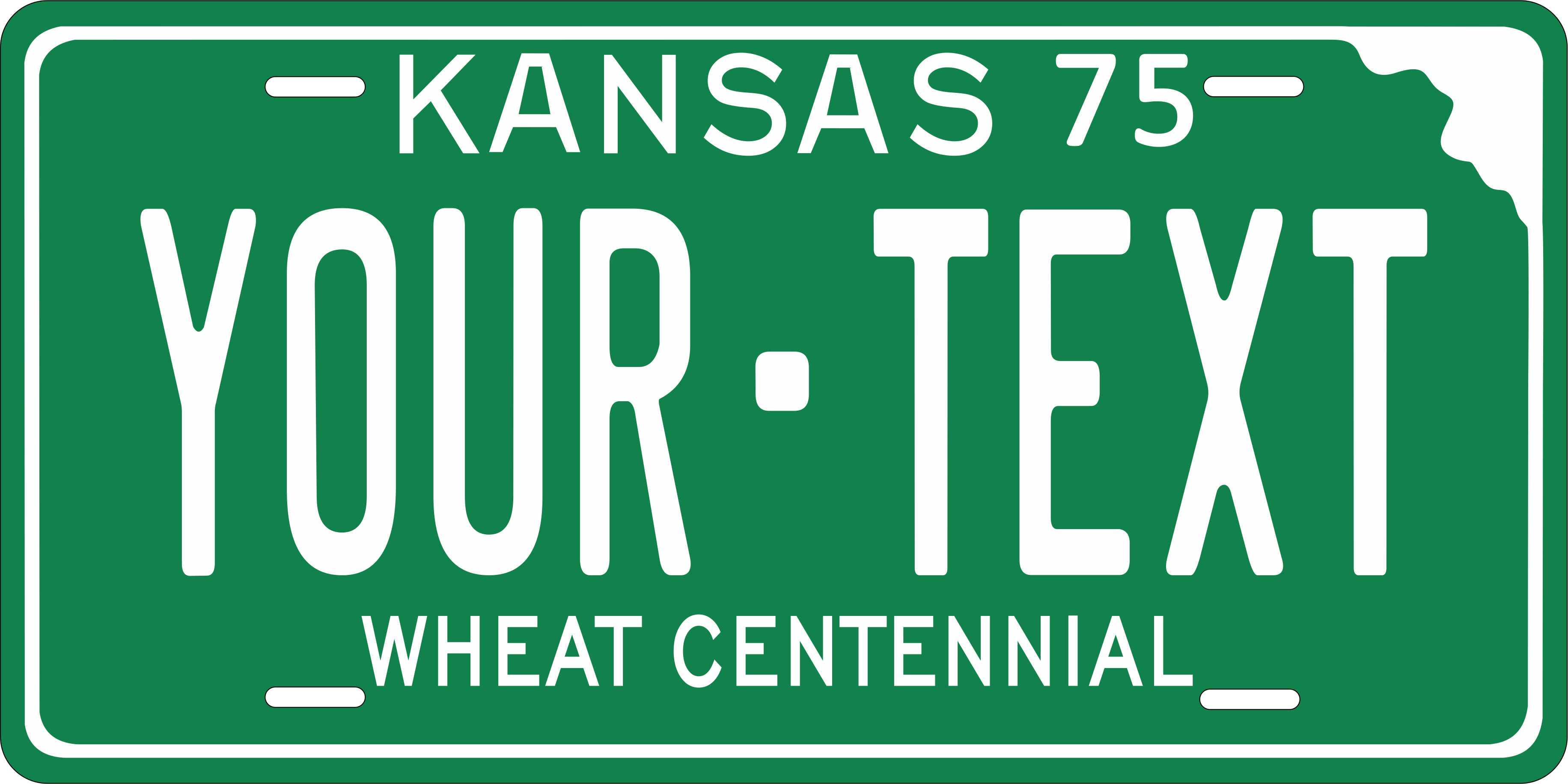 Kansas State 1975 License Plate Personalized Novelty Fun Car Bike Motorcycle