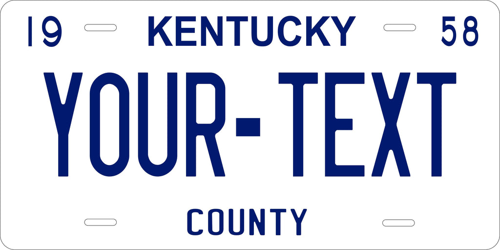 Kentucky 1958 License Plate Personalized Novelty Fun Car Bike Motorcycle