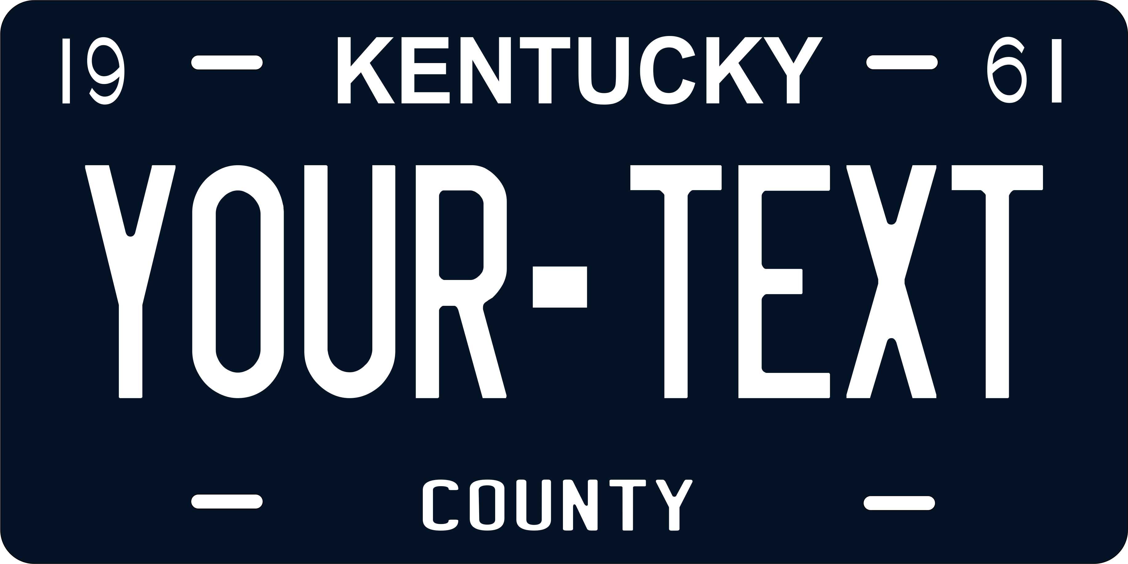 Kentucky 1961 License Plate Personalized Novelty Fun Car Bike Motorcycle