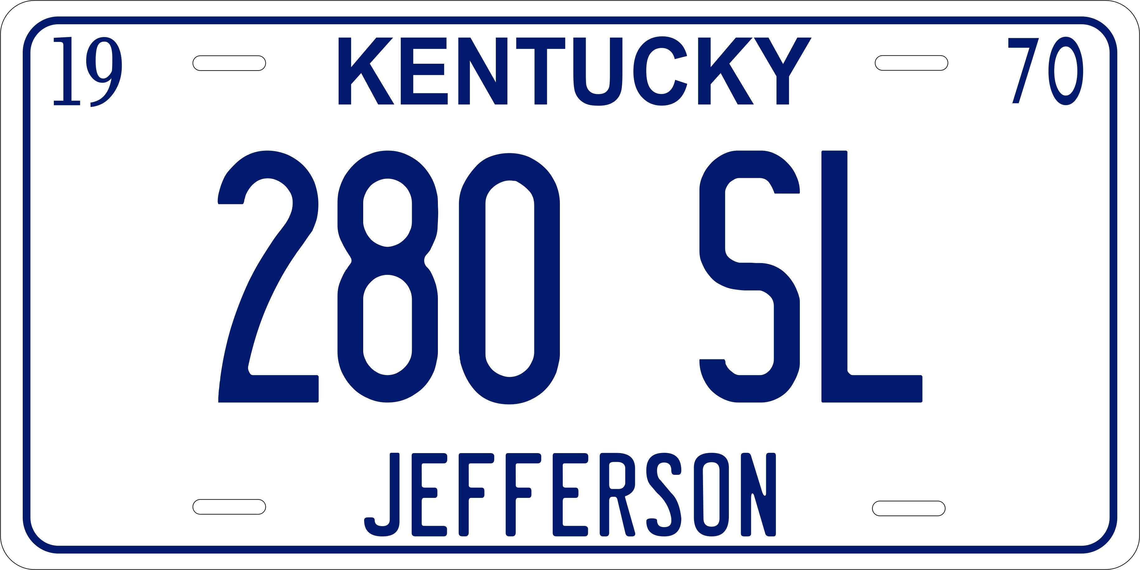 Kentucky 1970 License Plate Personalized Novelty Fun Car Bike Motorcycle