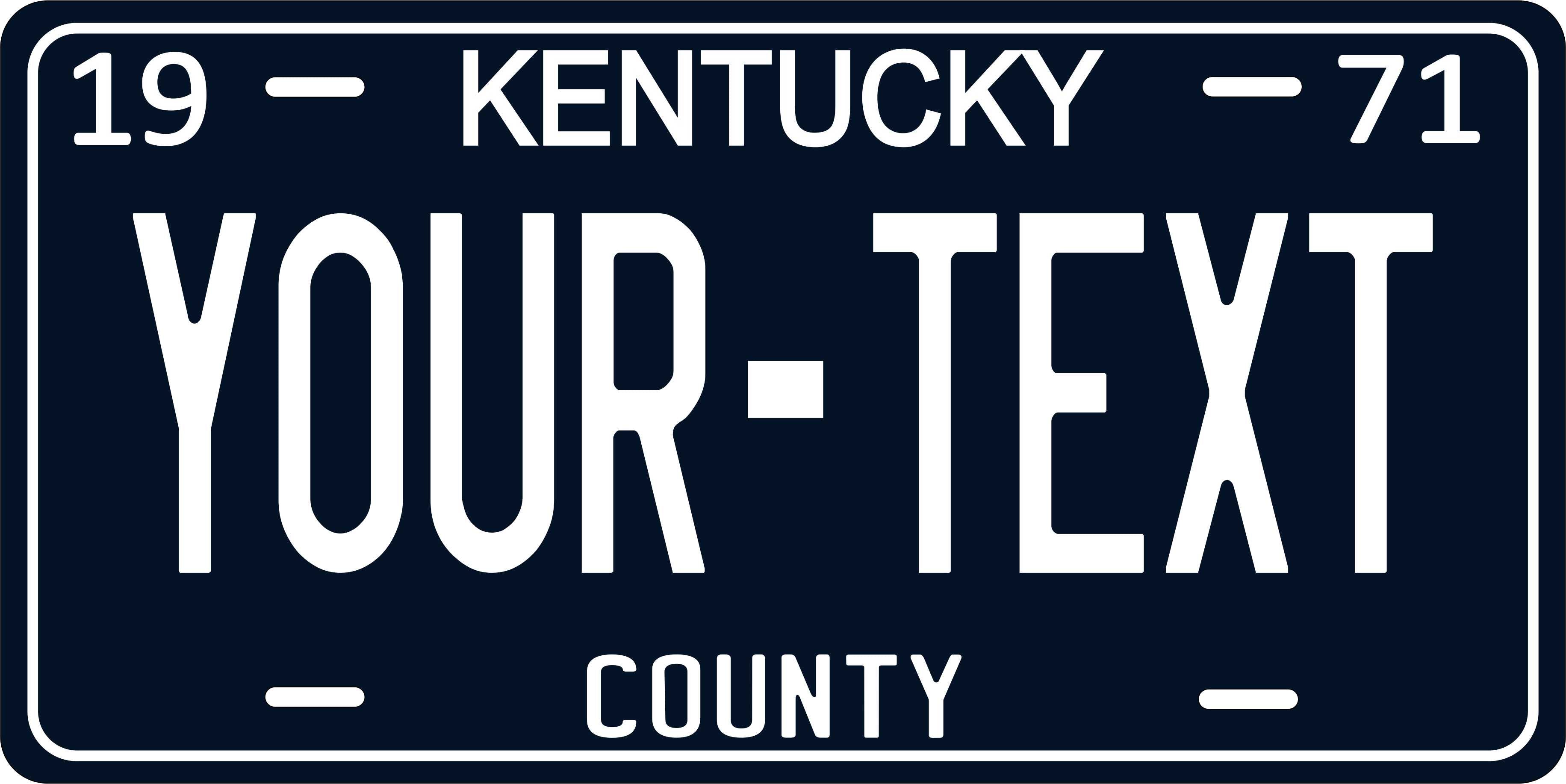 Kentucky 1971 License Plate Personalized Novelty Fun Car Bike Motorcycle