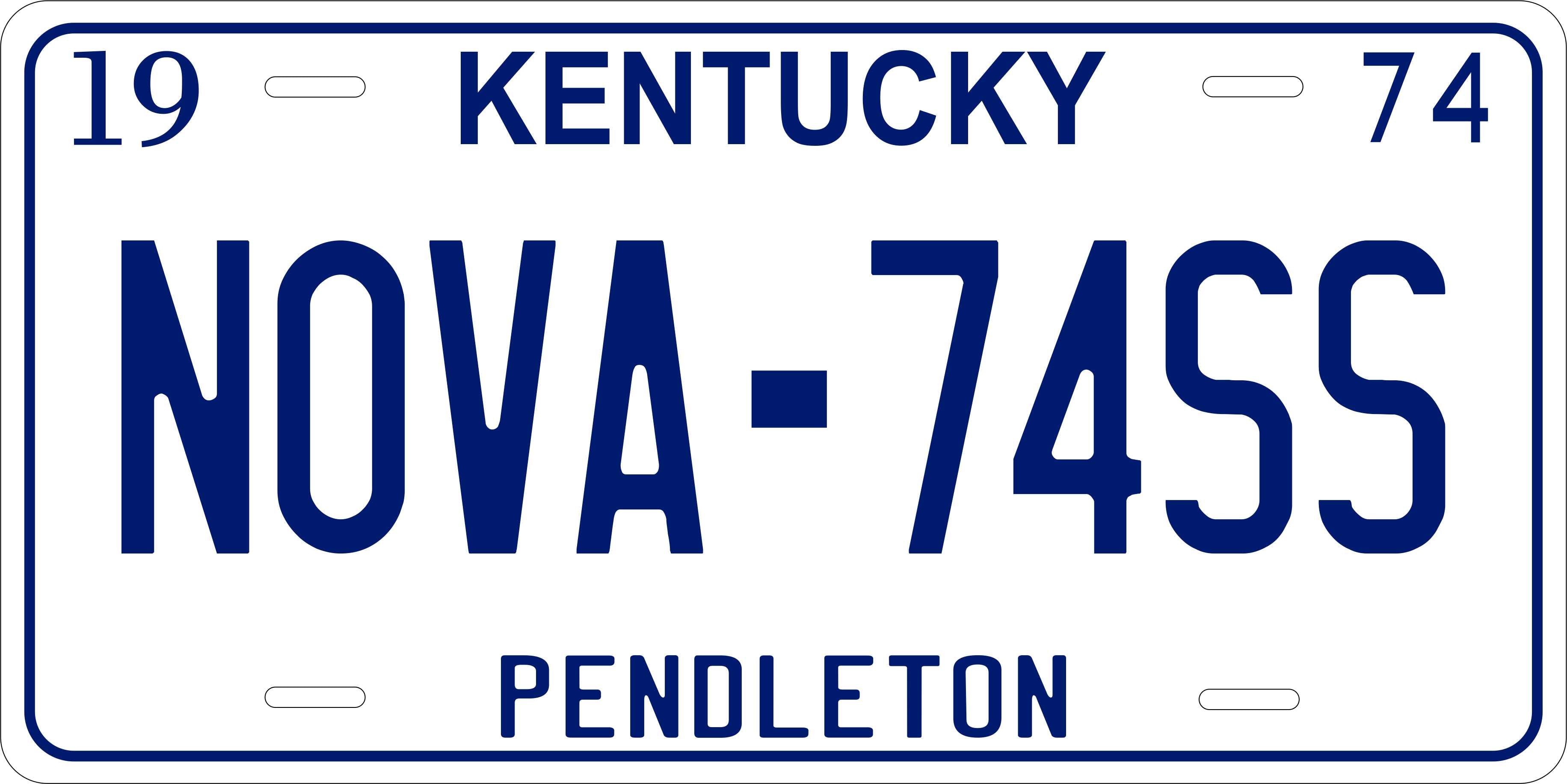 Kentucky 1974 License Plate Personalized Novelty Fun Car Bike Motorcycle